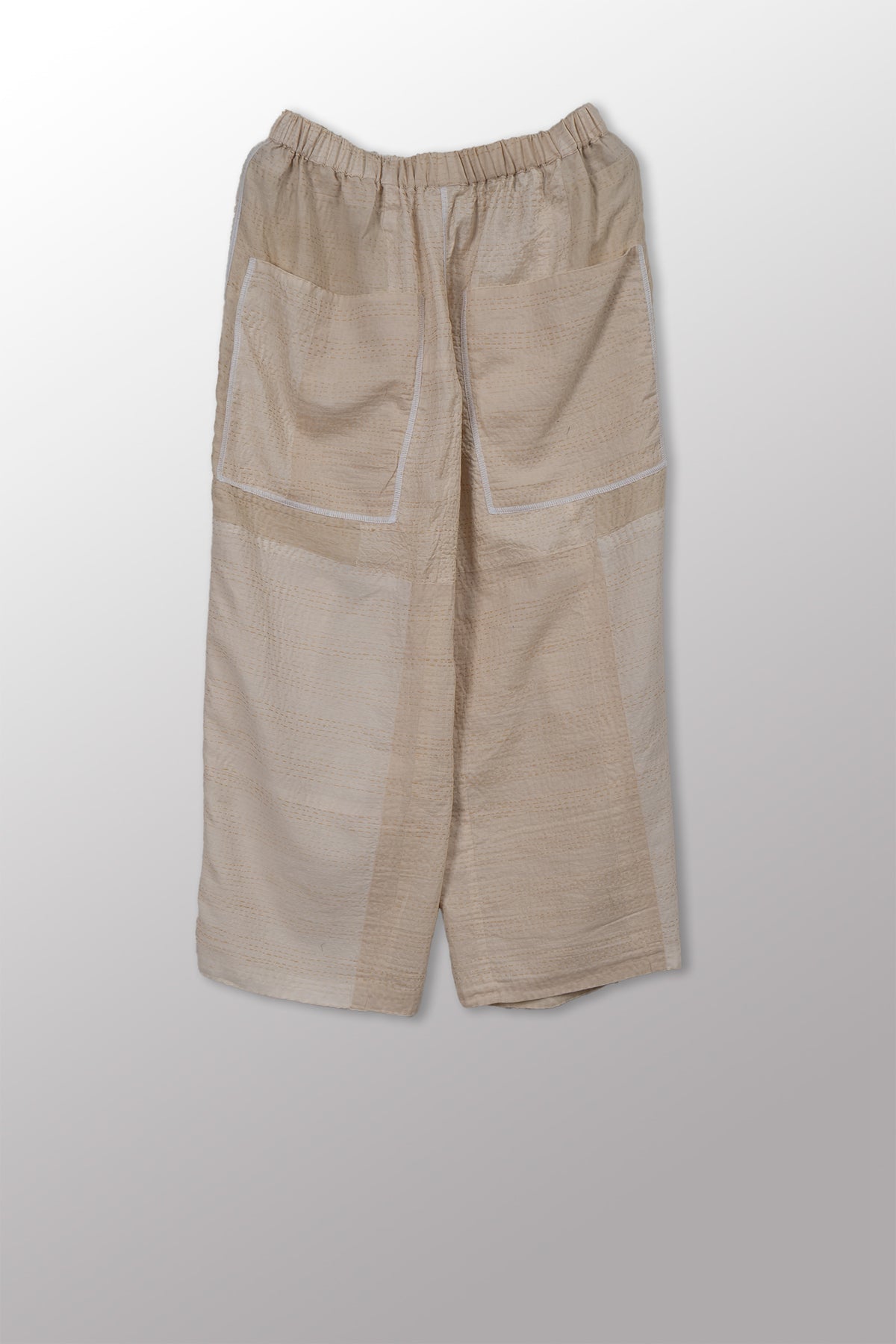 JAIPUR WHITE KANTHA BAGGY PANTS - jw2642-ivy -