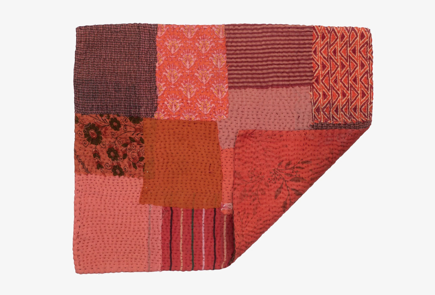 Ombre Patch Handmade Placemats -Orange (Set of 2)