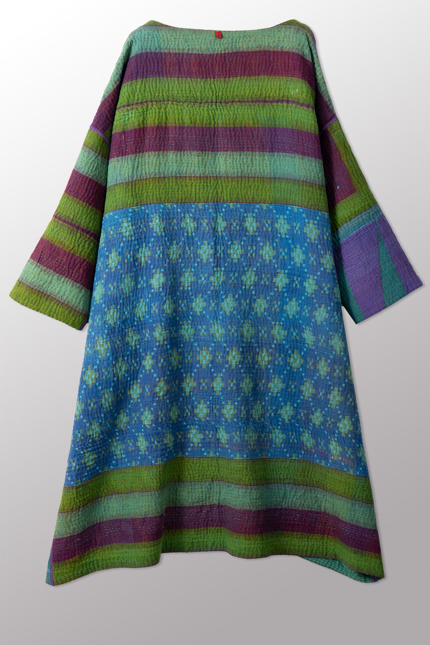 COTTON OVERDYE KANTHA LONG DUSTER - ov4328-ctel004a -