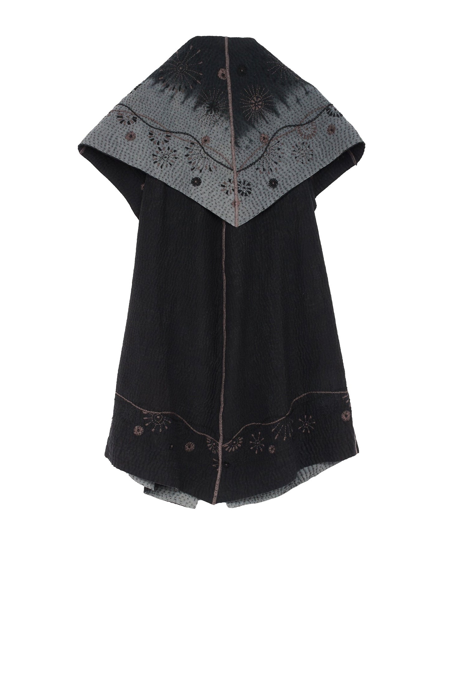 OMBRE SUN RALLI FIREWORKS KANTHA CIRCULAR VEST - of4201-gry -