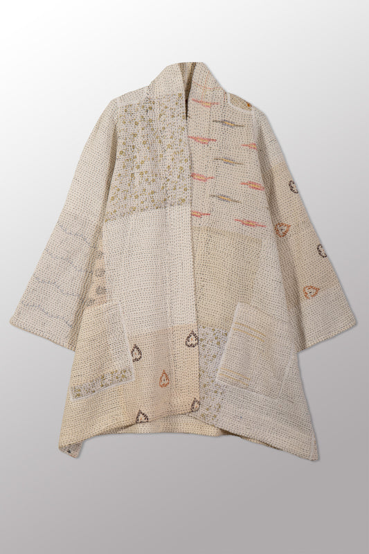 MUJI PATCH KANTHA A-LINE JKT - mp4003-ivy -