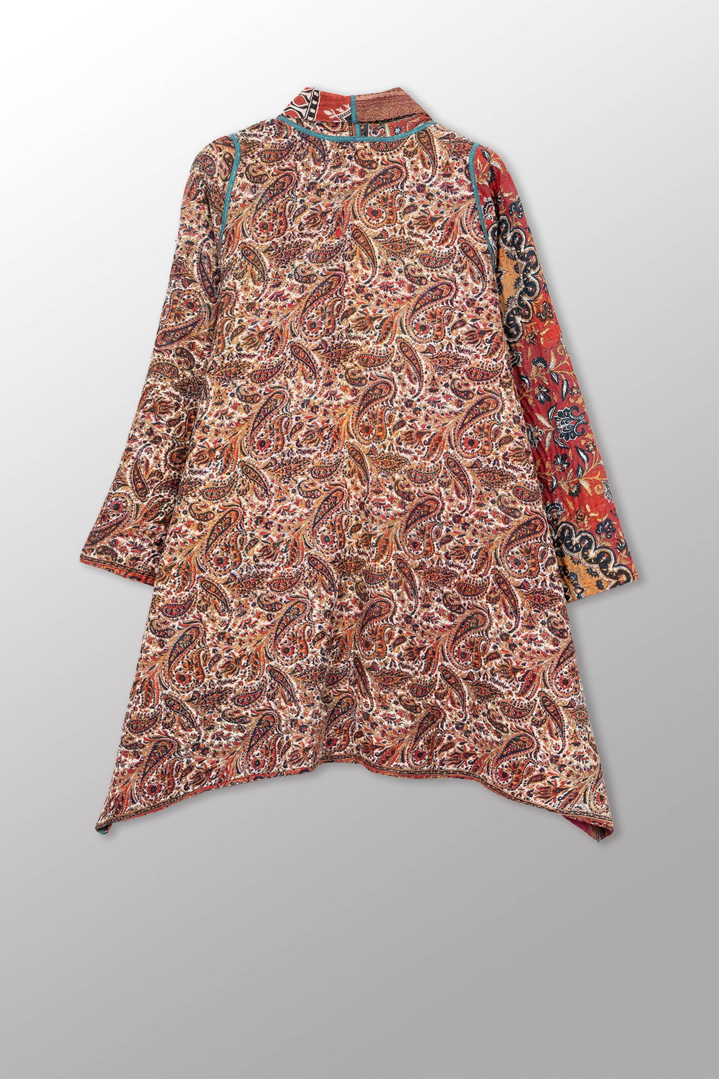 VINTAGE COTTON KANTHA A-LINE JKT - cv4003-0470a -