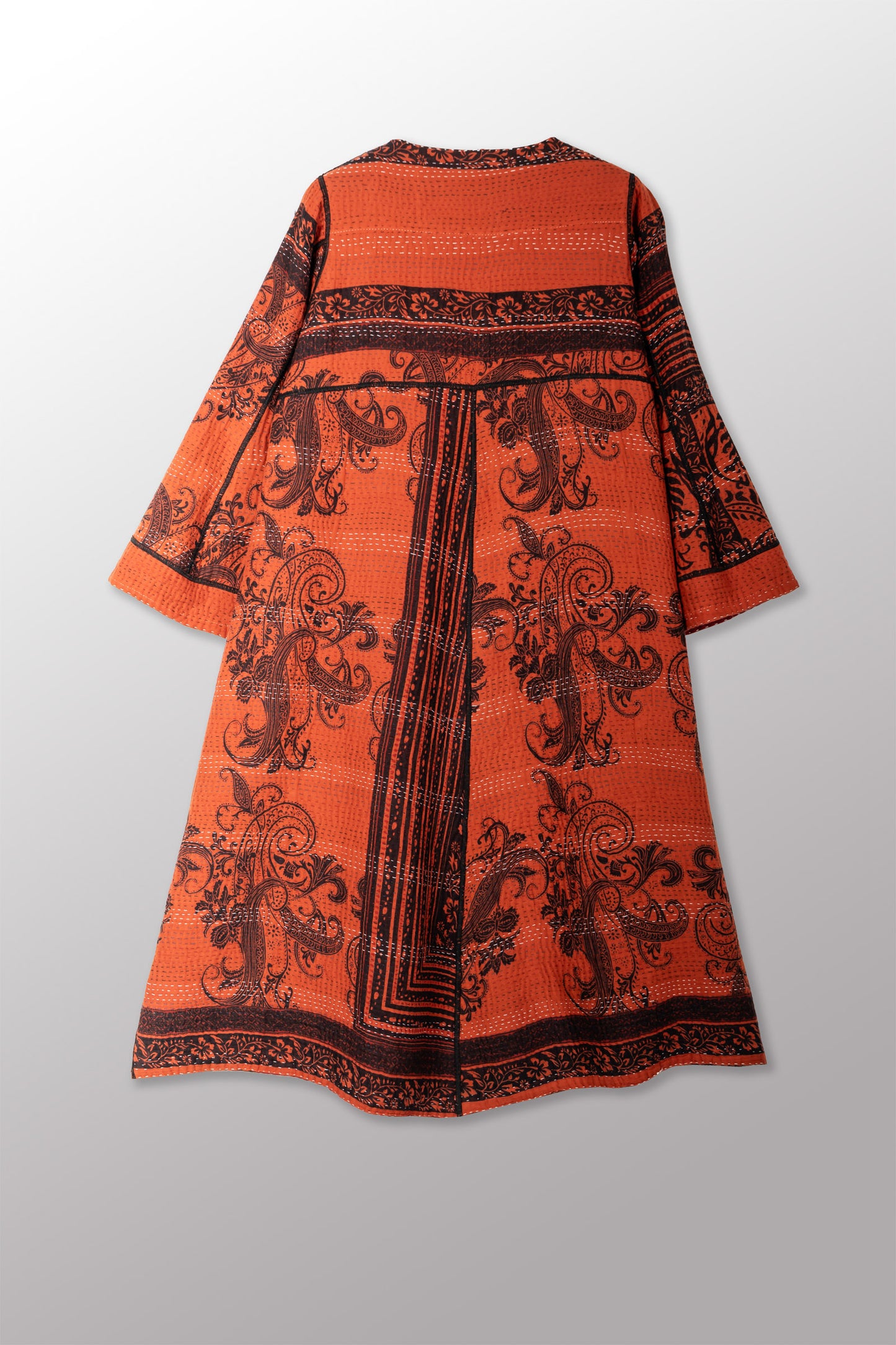 PAISLEY & PATCH KANTHA WRAP FLARE COAT - py4330-org -