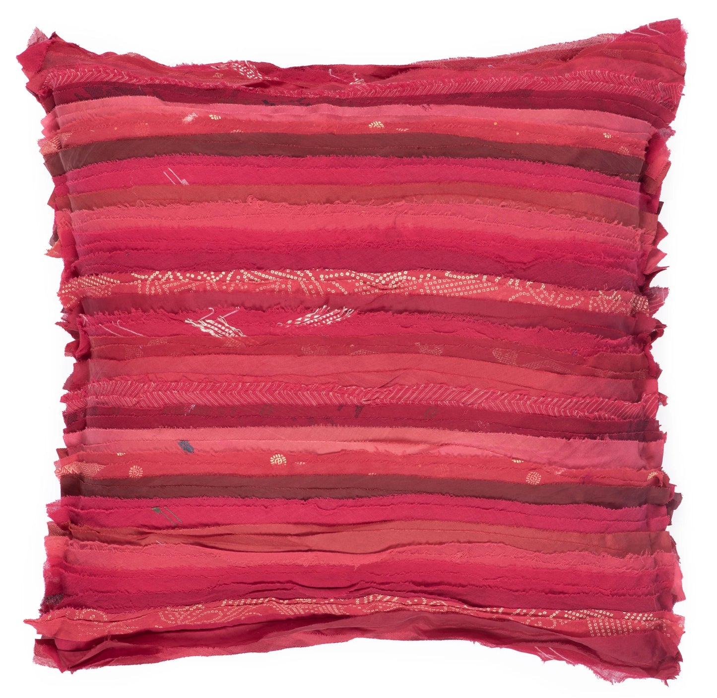 Red Wavy Stripe Cushion