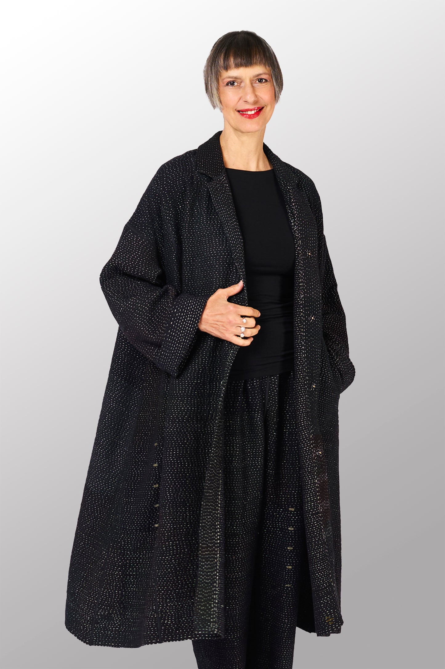 MUJI PATCH KANTHANEW OVERSIZED COAT - mp4342-biy -
