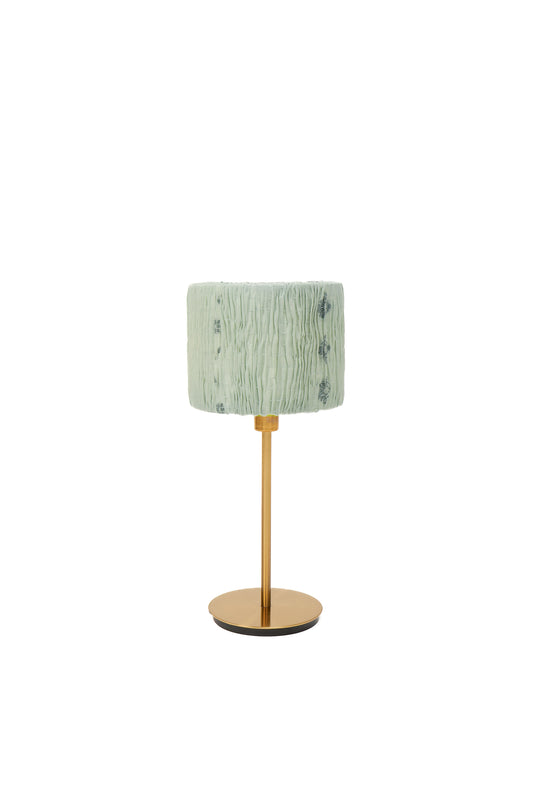 Sage Saree Pleated Blue - Night Lampshade