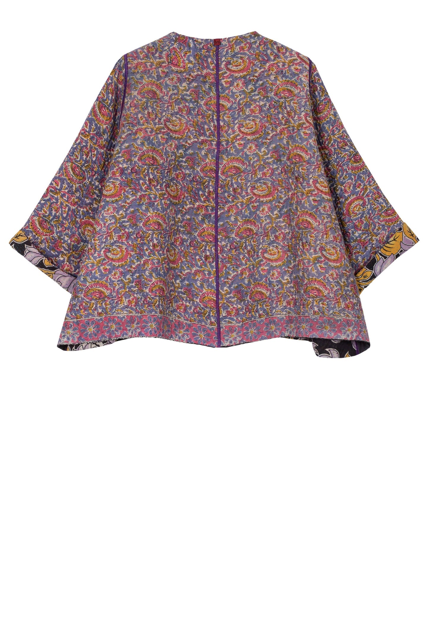 VINTAGE COTTON KANTHA BELL SHAPE JKT - cv4048-0031a -