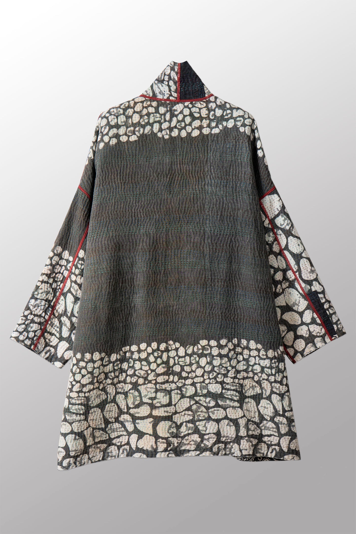 VINTAGE COTTON KANTHA HAORI JKT - cv4068-0006a -