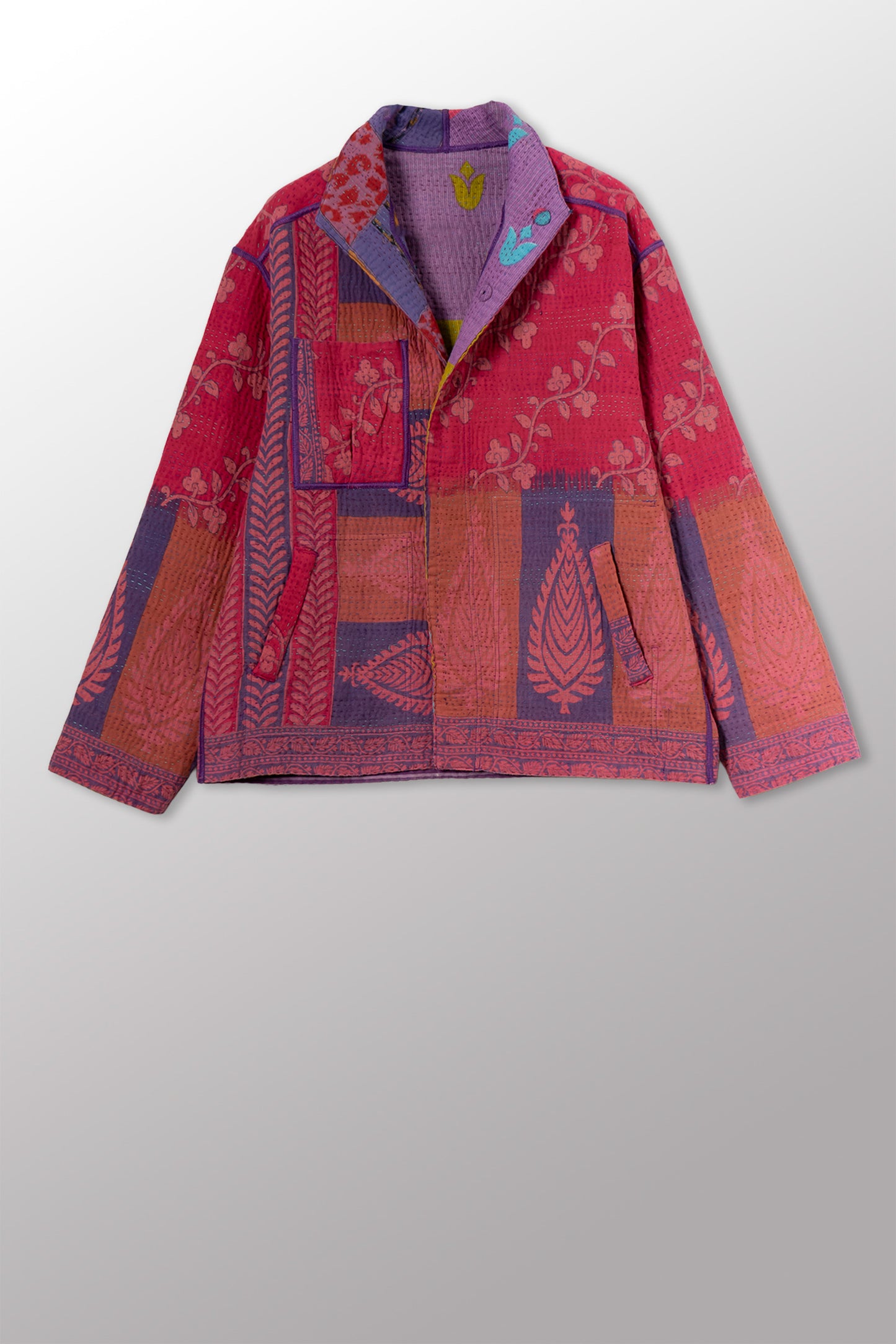 COTTON OVERDYE KANTHA MEN'S BLOUSON - ov4040-cpik001s -