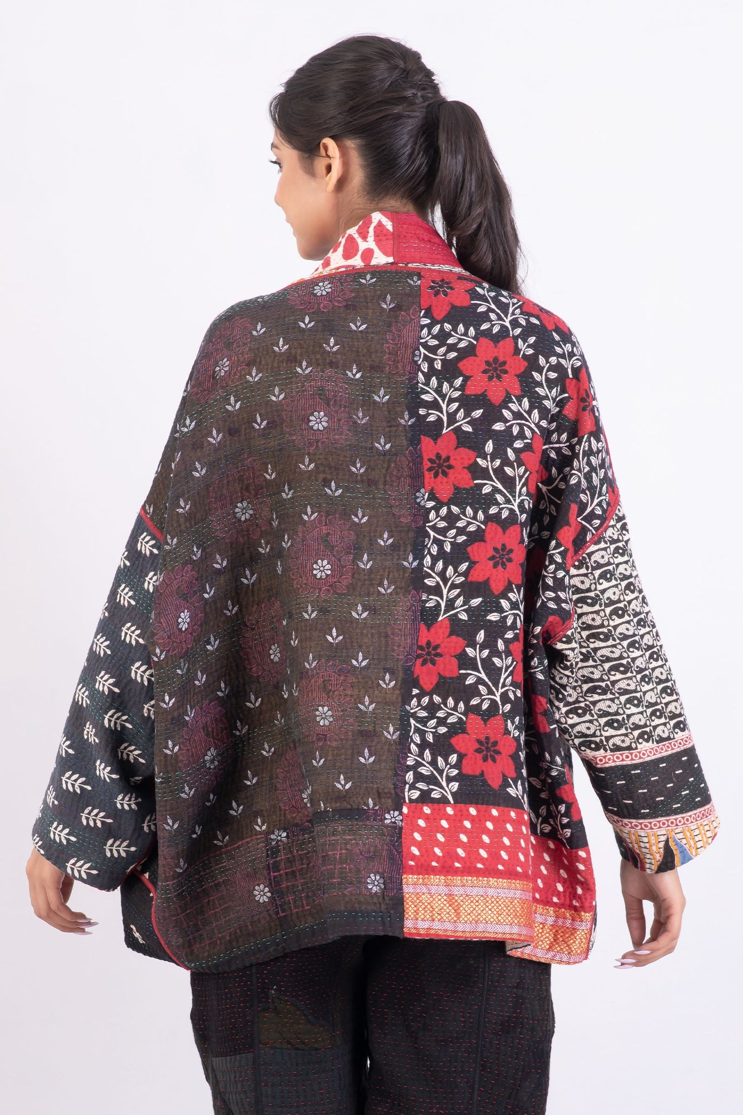 PUZZLE KANTHA BIG POCKET JKT - pz4057-red -