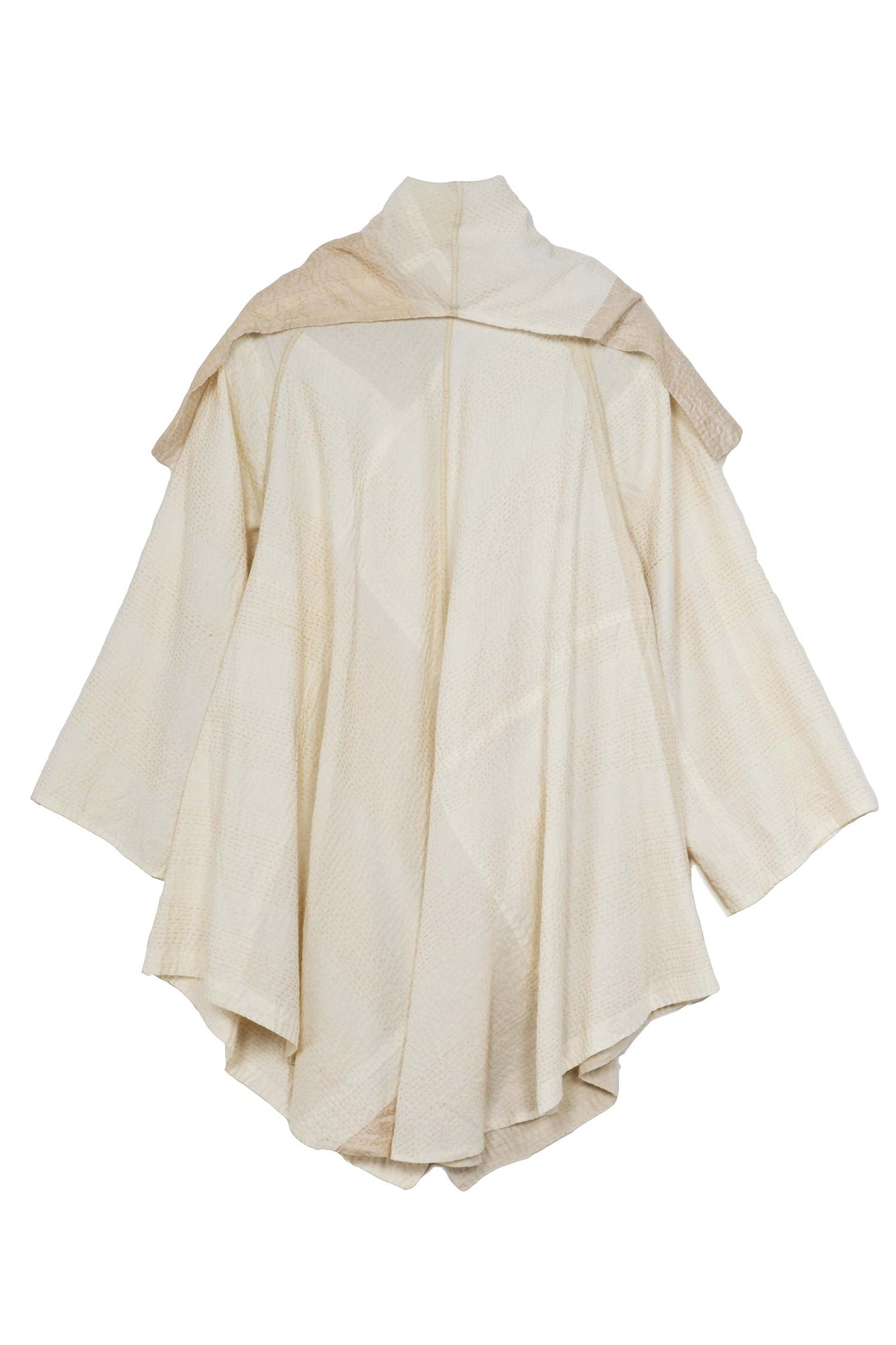 JAIPUR WHITE KANTHA CIRCULAR LONG JKT - jw2009-ivy -
