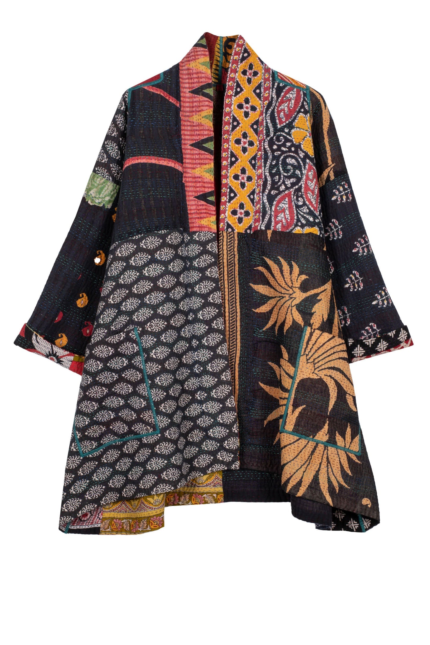 PUZZLE KANTHA A-LINE JKT - pz4003-red -