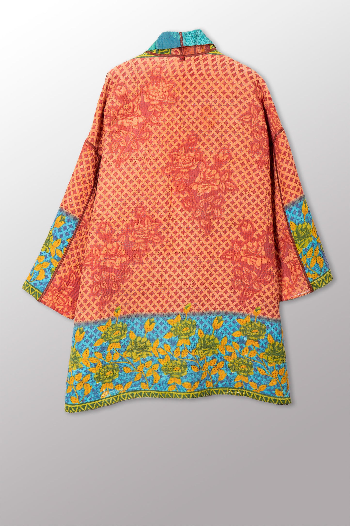 VINTAGE COTTON KANTHA HAORI JKT - cv4068-0023a -