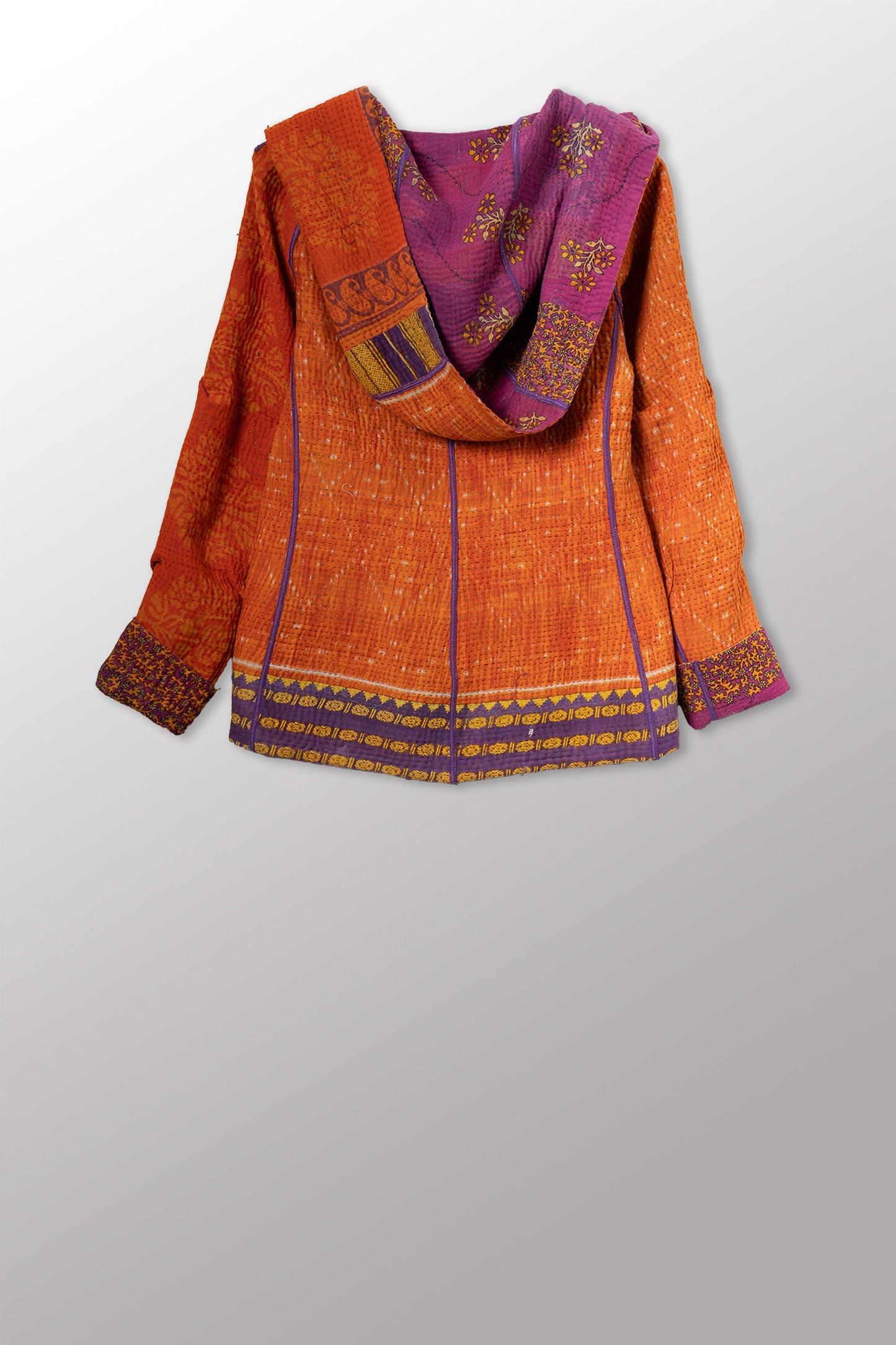 VINTAGE COTTON KANTHA HOODIE JKT - cv4036-0028s -