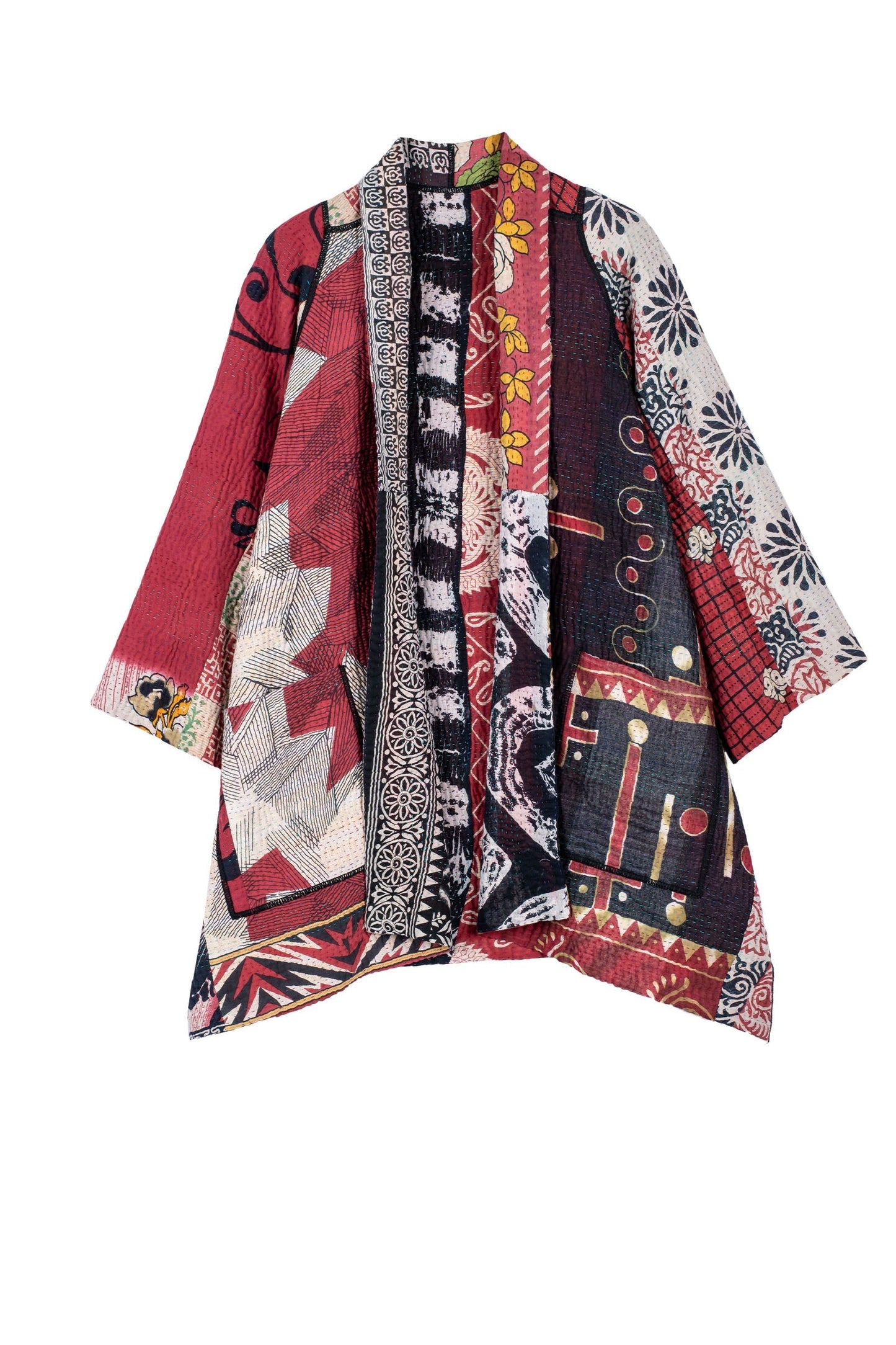 PUZZLE KANTHA A-LINE JKT - pz4003-red -