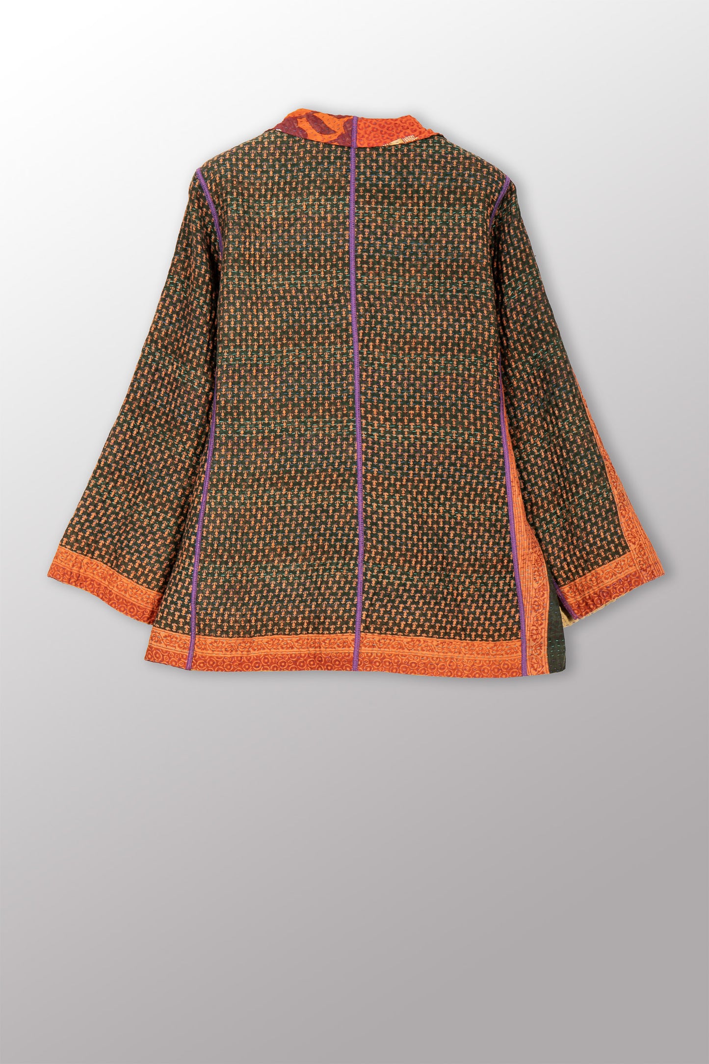 VINTAGE COTTON KANTHA SHORT JKT - cv4007-0339l -