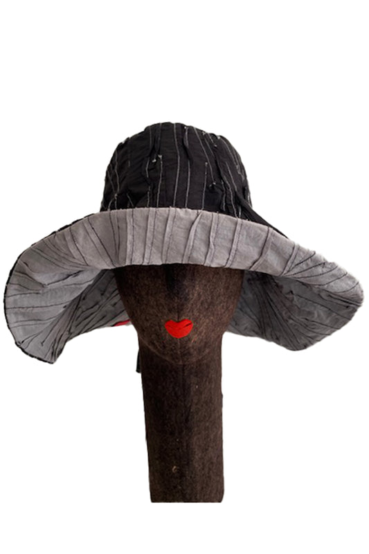 KANTHA TULIP HAT BY KYOKO MURAYAMA - kym-rc2894-blg -