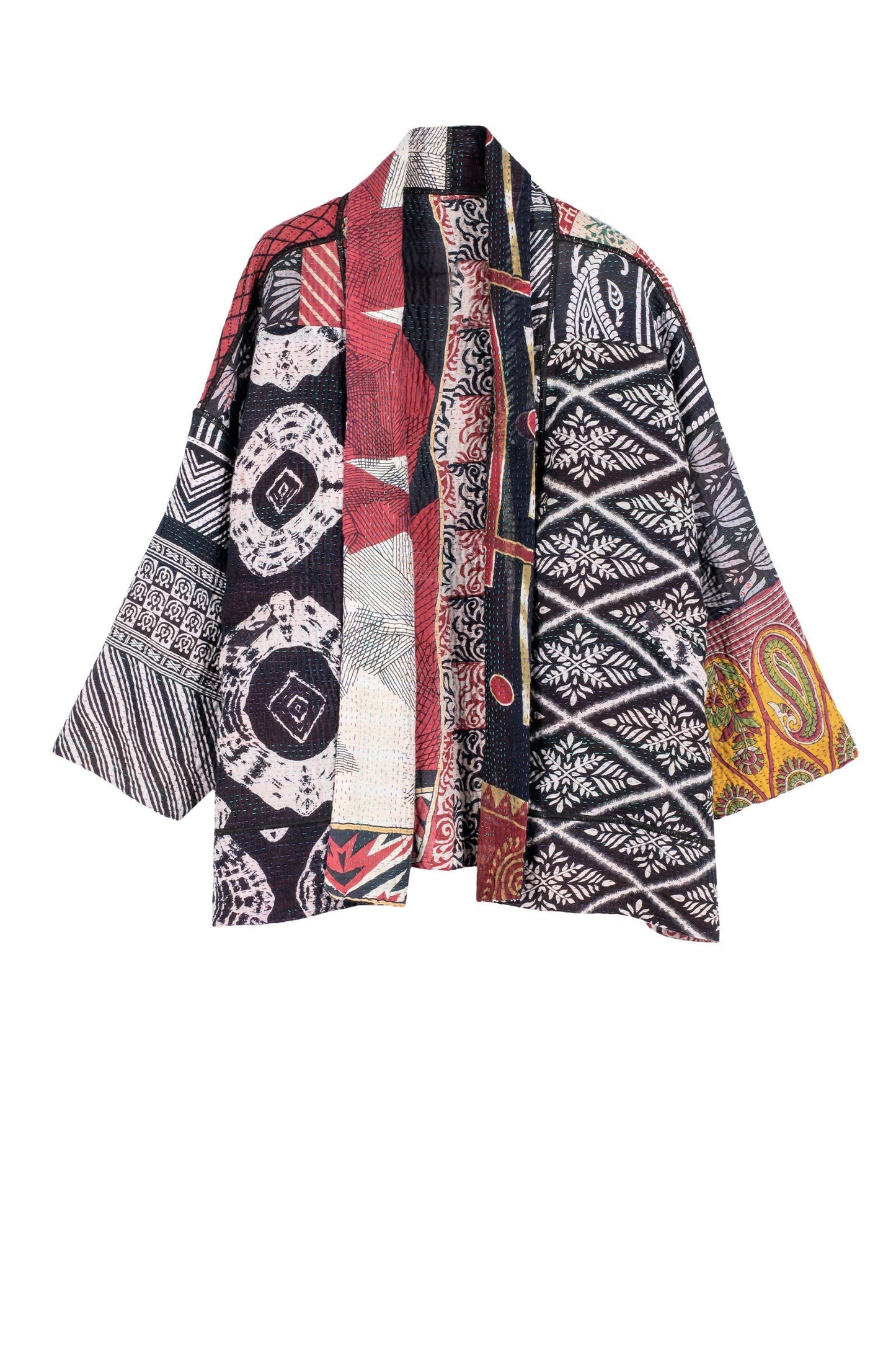 PUZZLE KANTHA BIG POCKET JKT - pz4057-red -