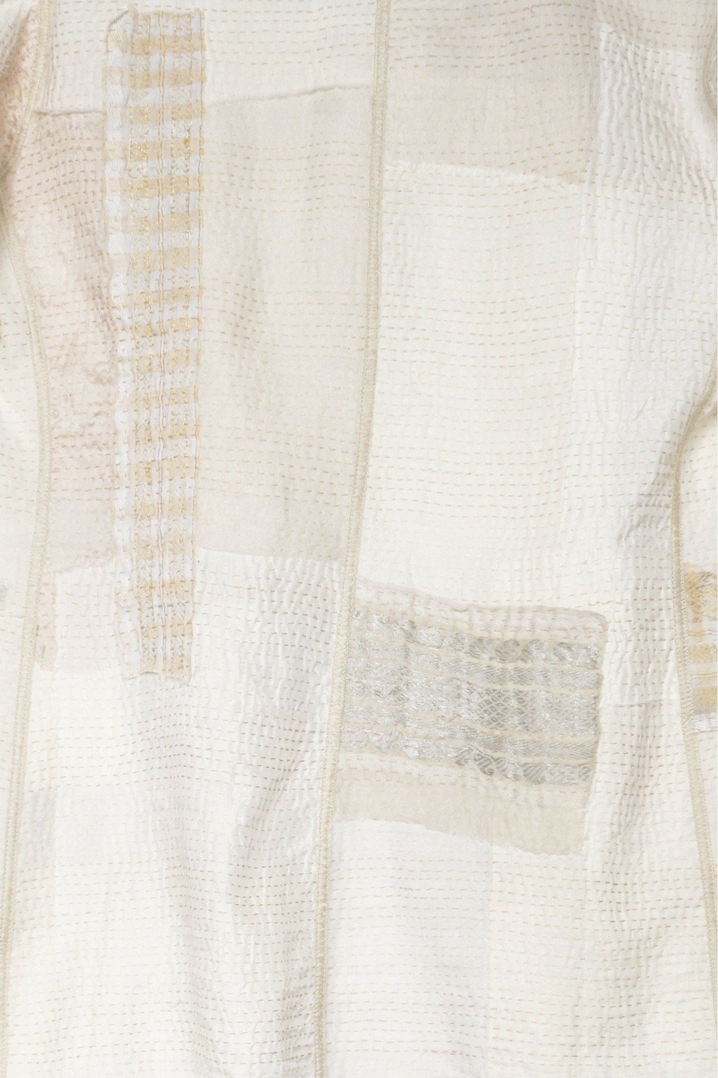FRAYED PATCH KANTHA SHORT JKT - fi2007-ivy -