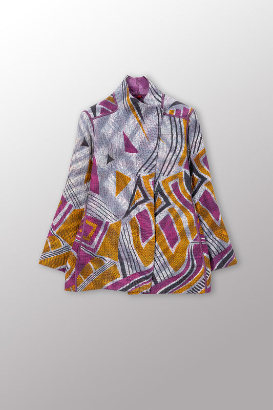 VINTAGE COTTON KANTHA SHORT JKT - cv4007-0343s -