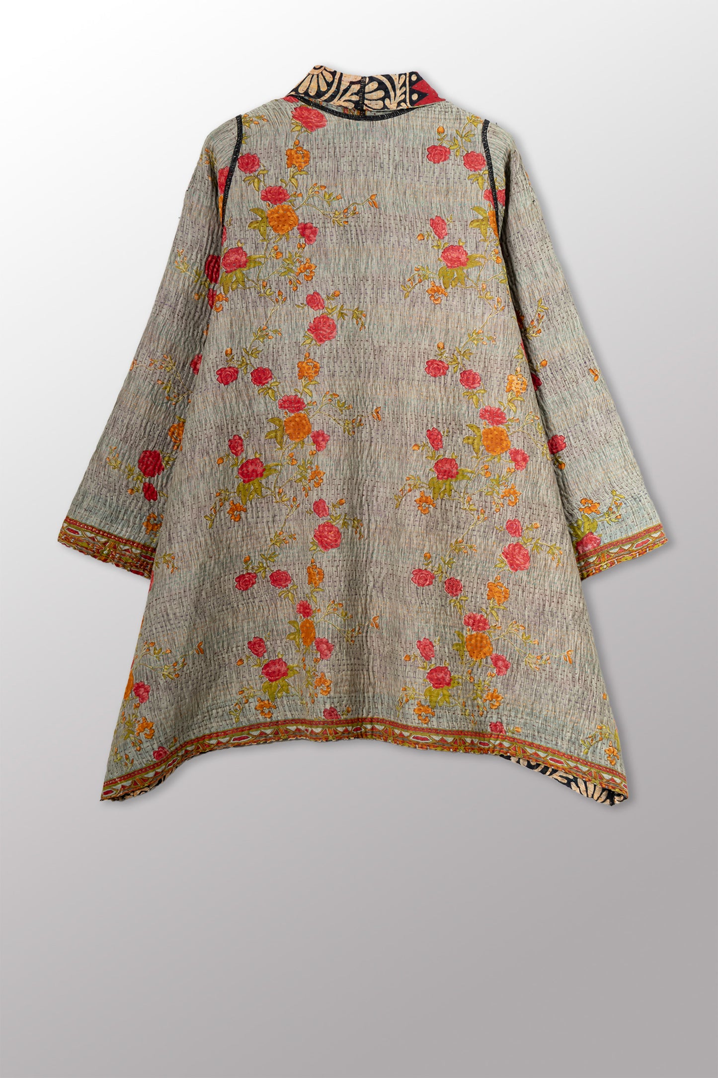VINTAGE COTTON KANTHA A-LINE JKT - cv4003-0473a -