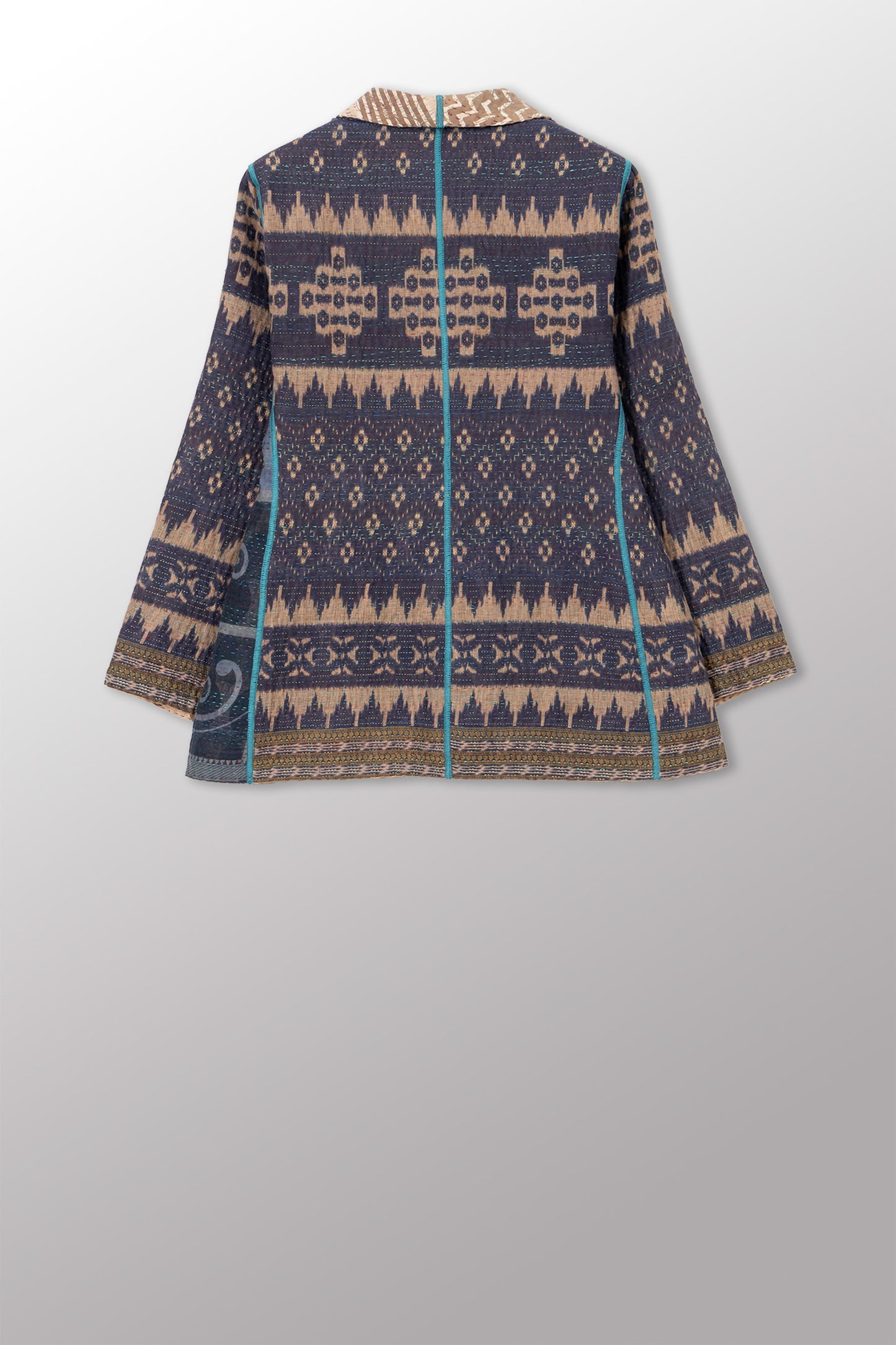 COTTON OVERDYE KANTHA SHORT JKT - ov4007-cgry001m -