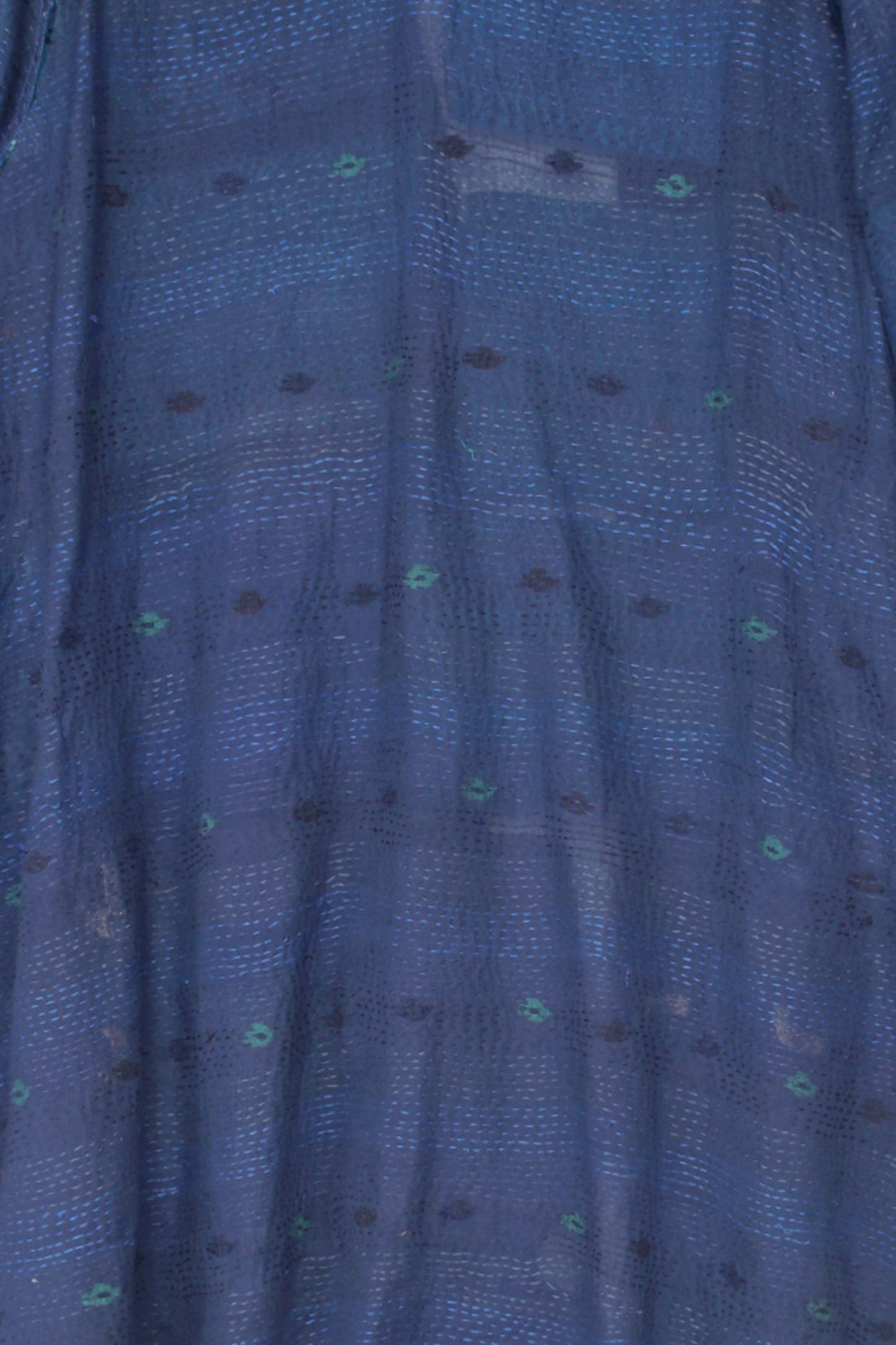 TONAL TILE PATCH KANTHA A-LINE JKT - tt2003-blu -
