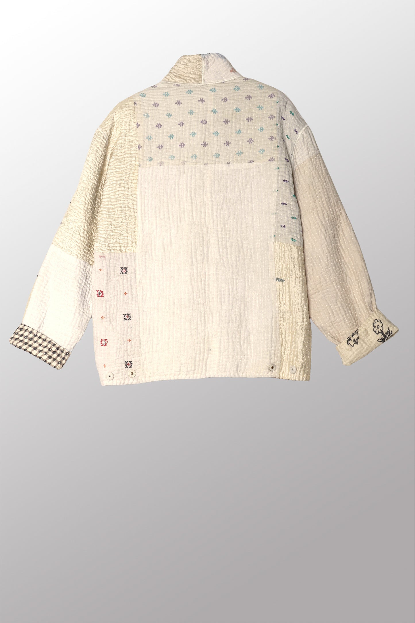 BBB PATCH KANTHA MEN'S BLOUSON - bl-bbb4040-ivy -
