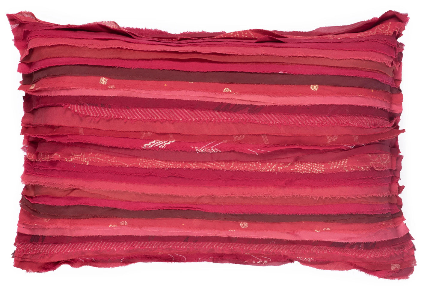 Red Wavy Stripe Cushion