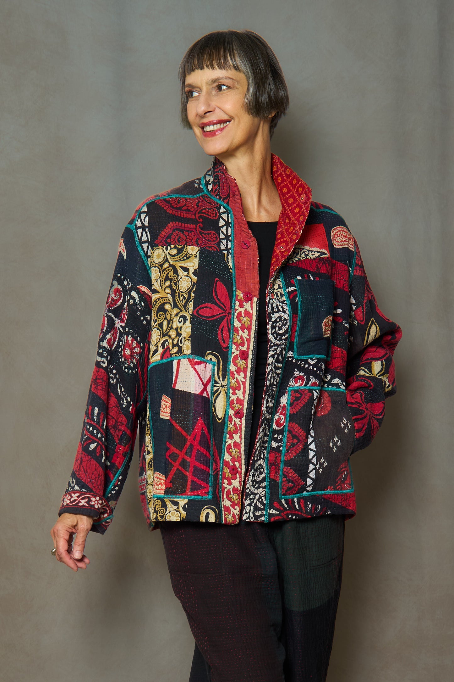 PUZZLE KANTHA MEN'S BLOUSON - pz4040-red -