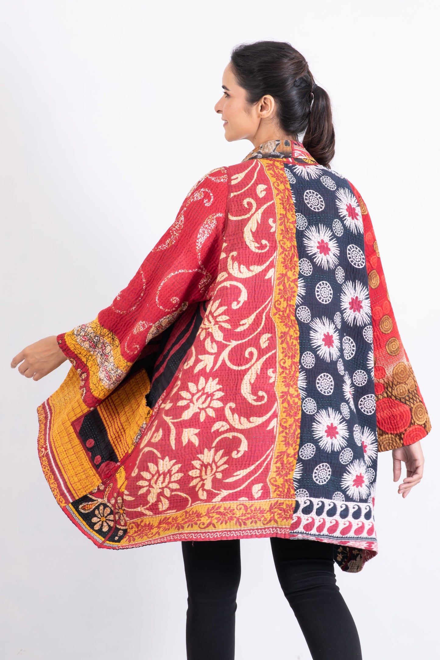 PUZZLE KANTHA A-LINE JKT - pz4003-red -