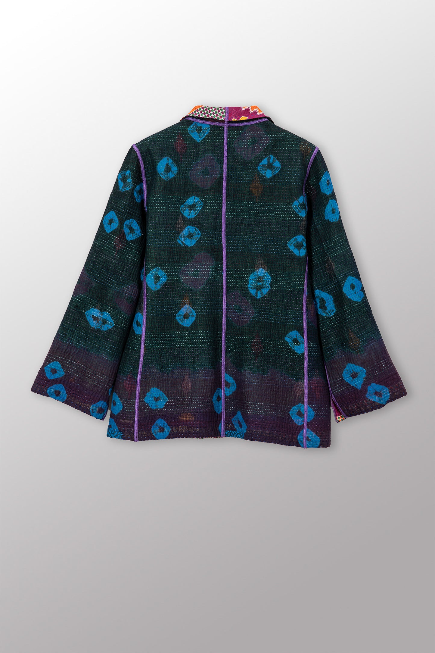 VINTAGE COTTON KANTHA SHORT JKT - cv4007-0345m -