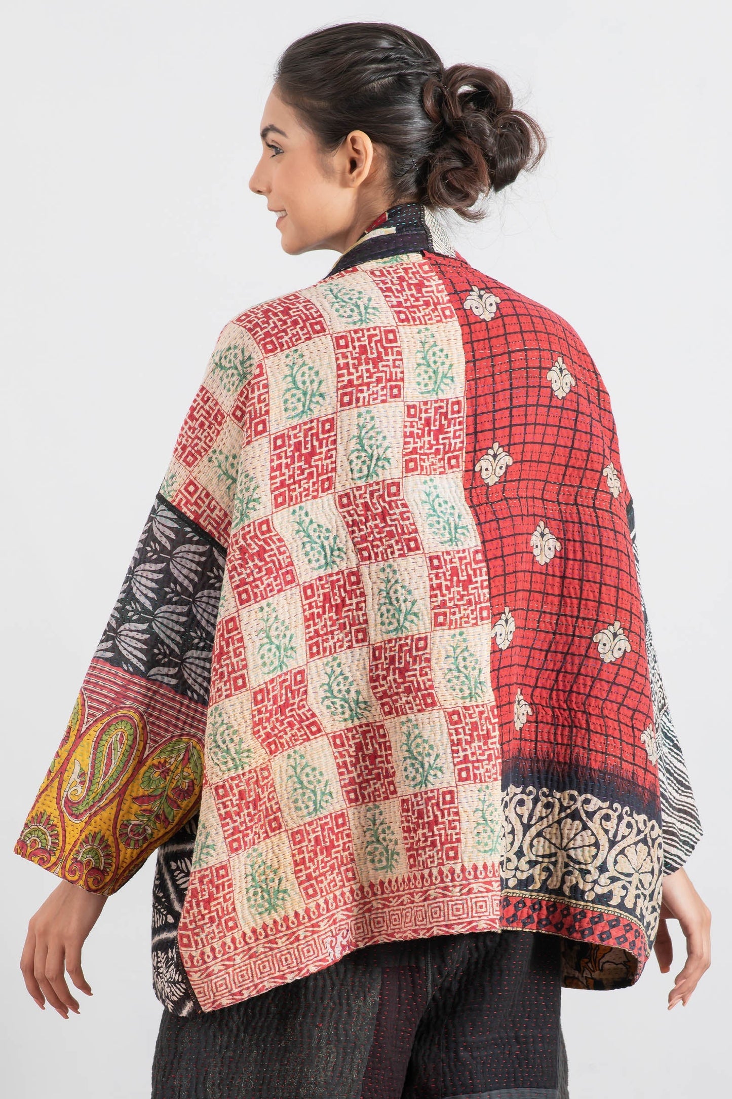 PUZZLE KANTHA BIG POCKET JKT - pz4057-red -