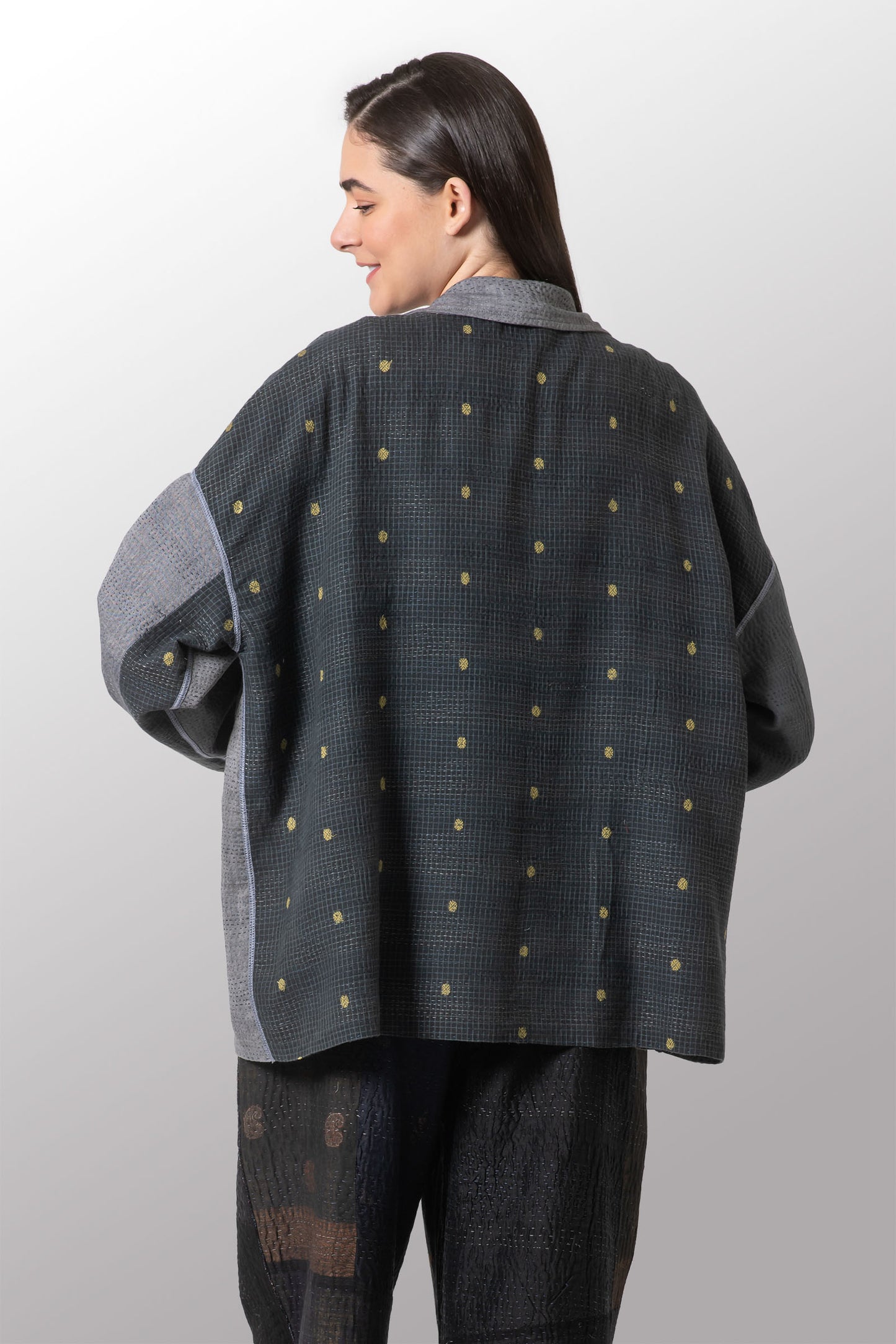 FRAYED PATCH KANTHA CAMP SHIRT - fi2525-ntl -