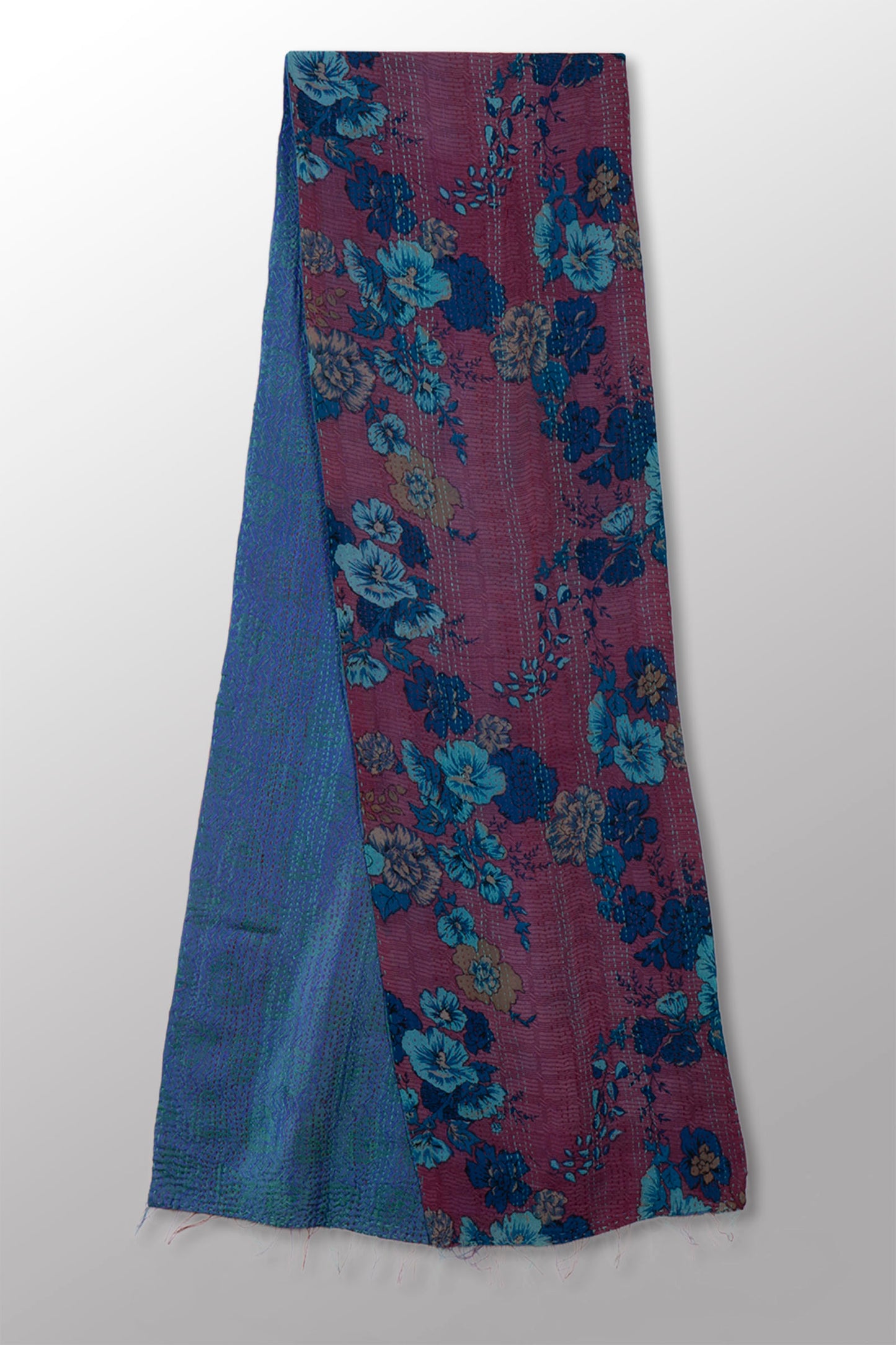 GEORGETTE JACQUARD  KANTHA SCARF SHORT - gq2805-prp -