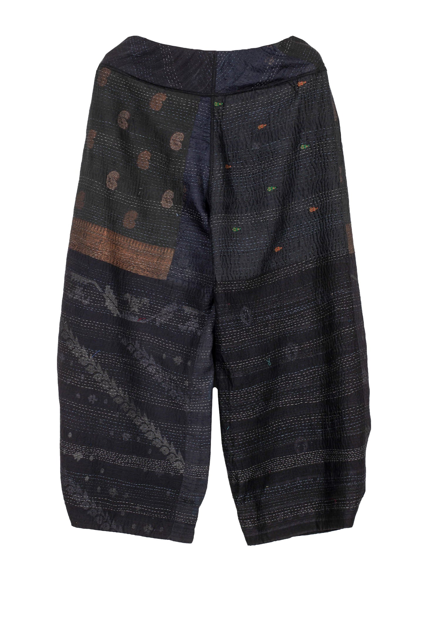 JAIPUR PATCH KANTHA HAREM PANTS - jp2605-blk -