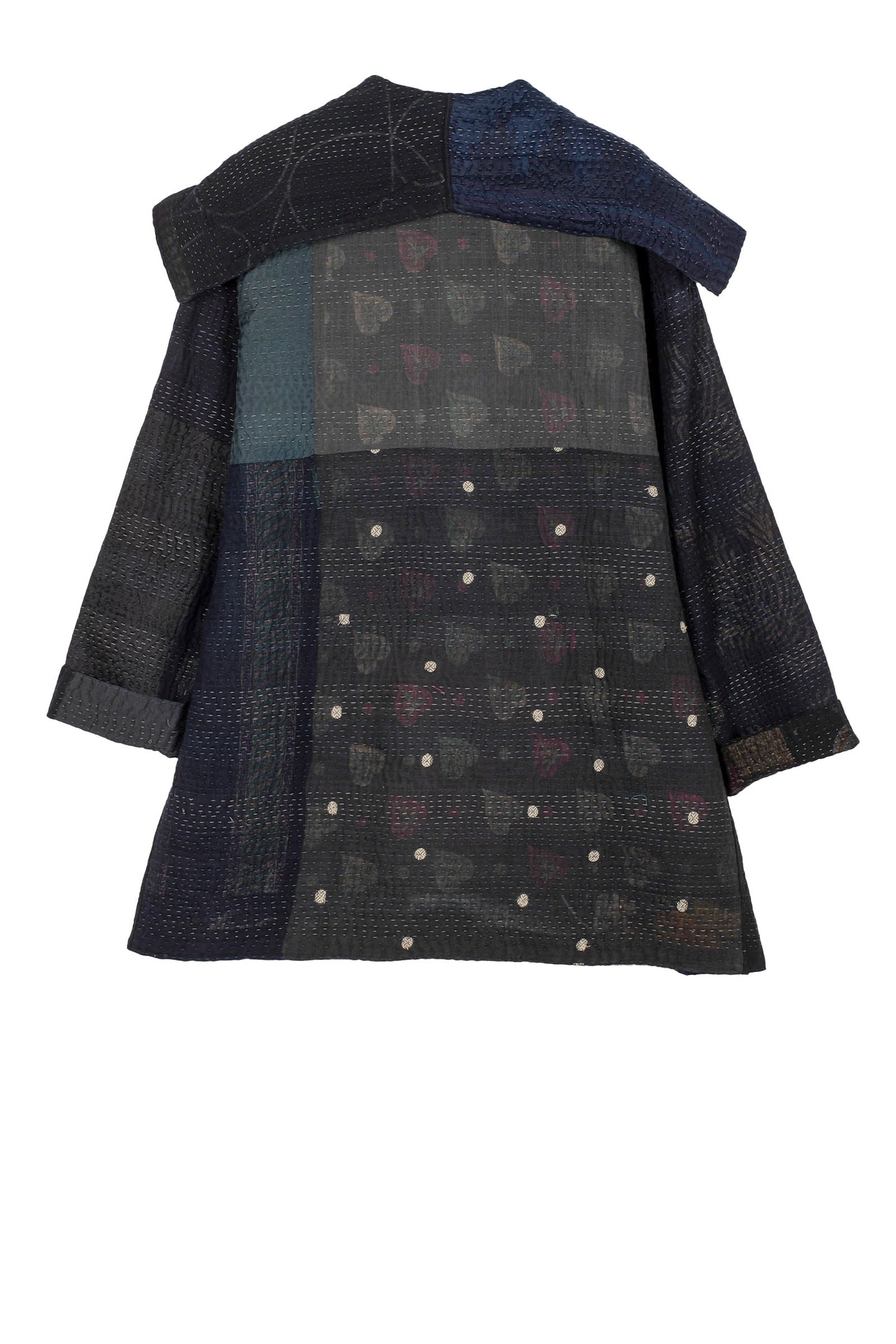 JAIPUR PATCH KANTHA POCKET JKT - jp4002-blk -