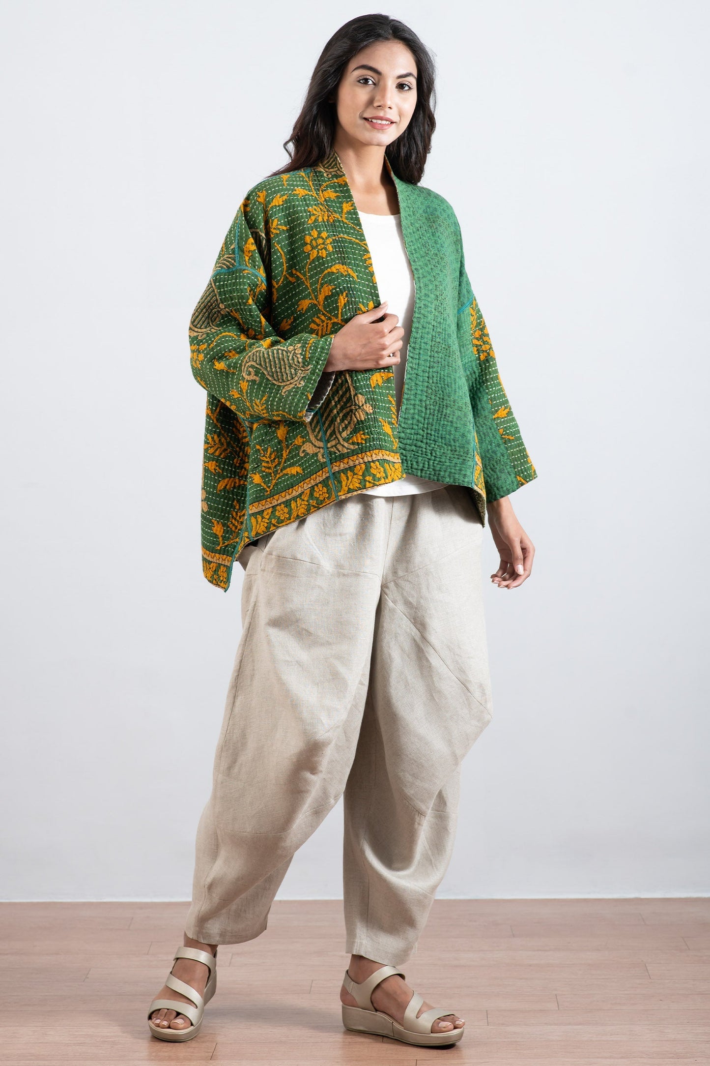 LINEN YAMAHA PANTS - ln1632-ntl -