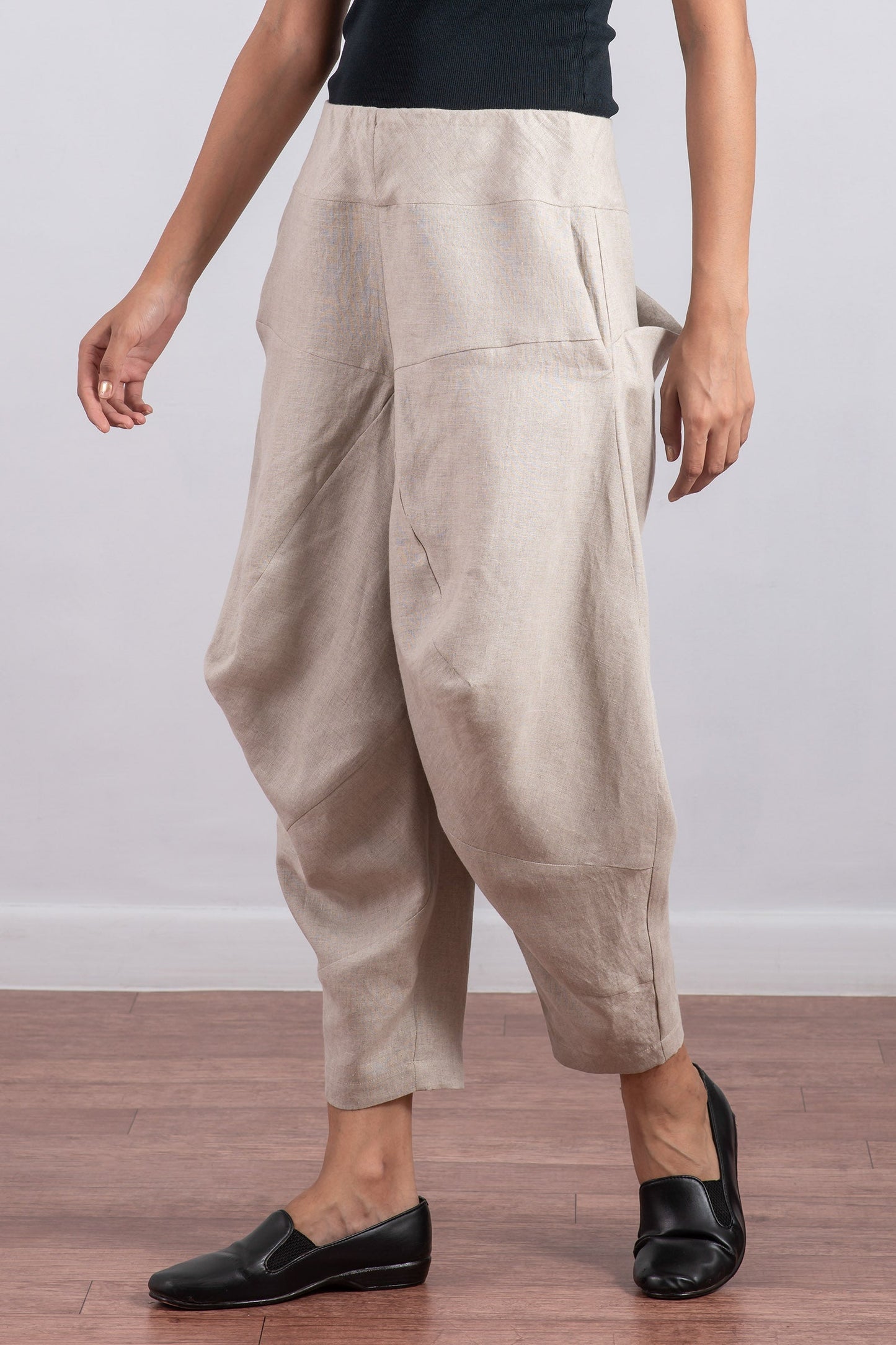 LINEN YAMAHA PANTS - ln1632-ntl -