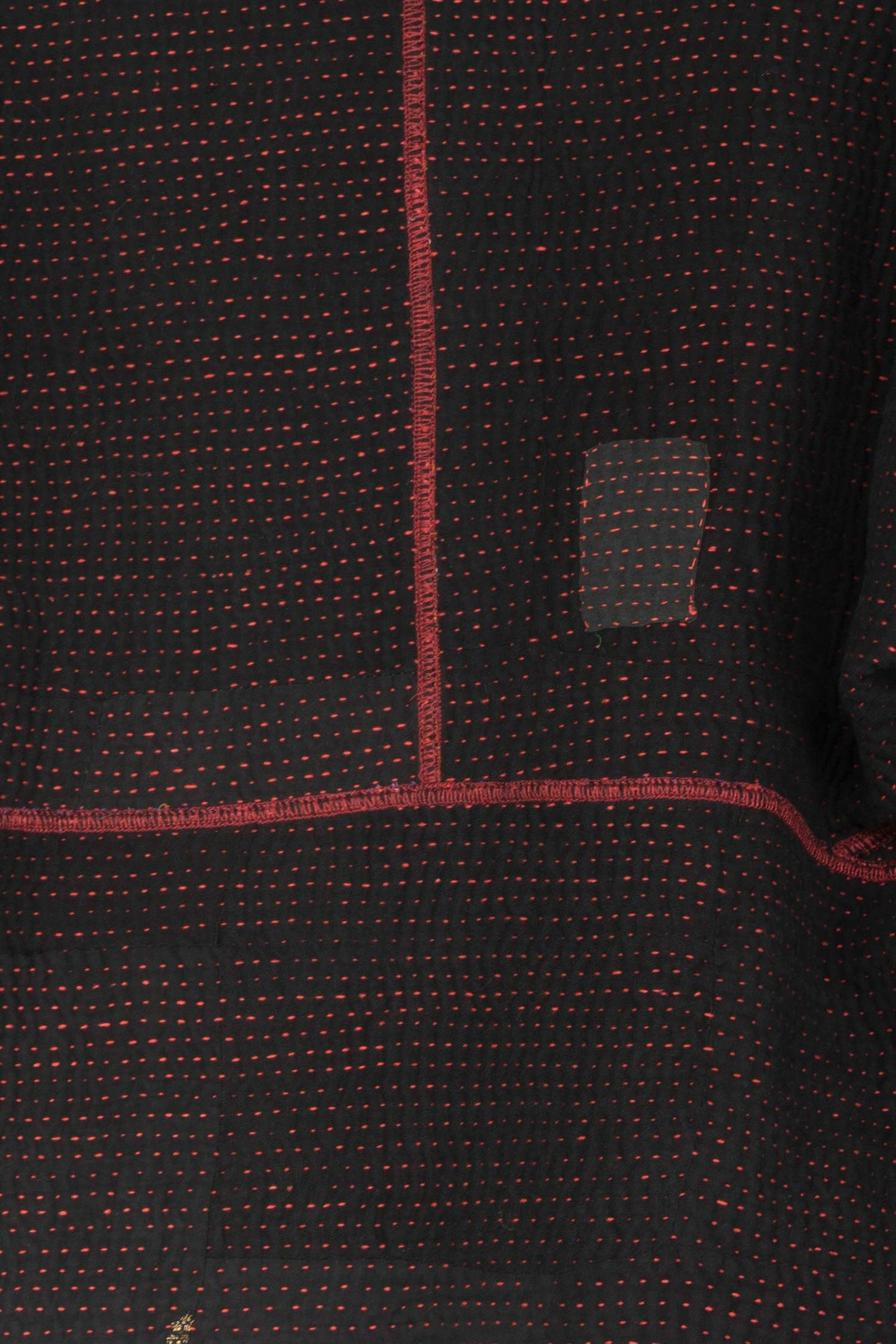 MUJI PATCH KANTHA DOLMAN SHORT JKT - mp4015-blk -