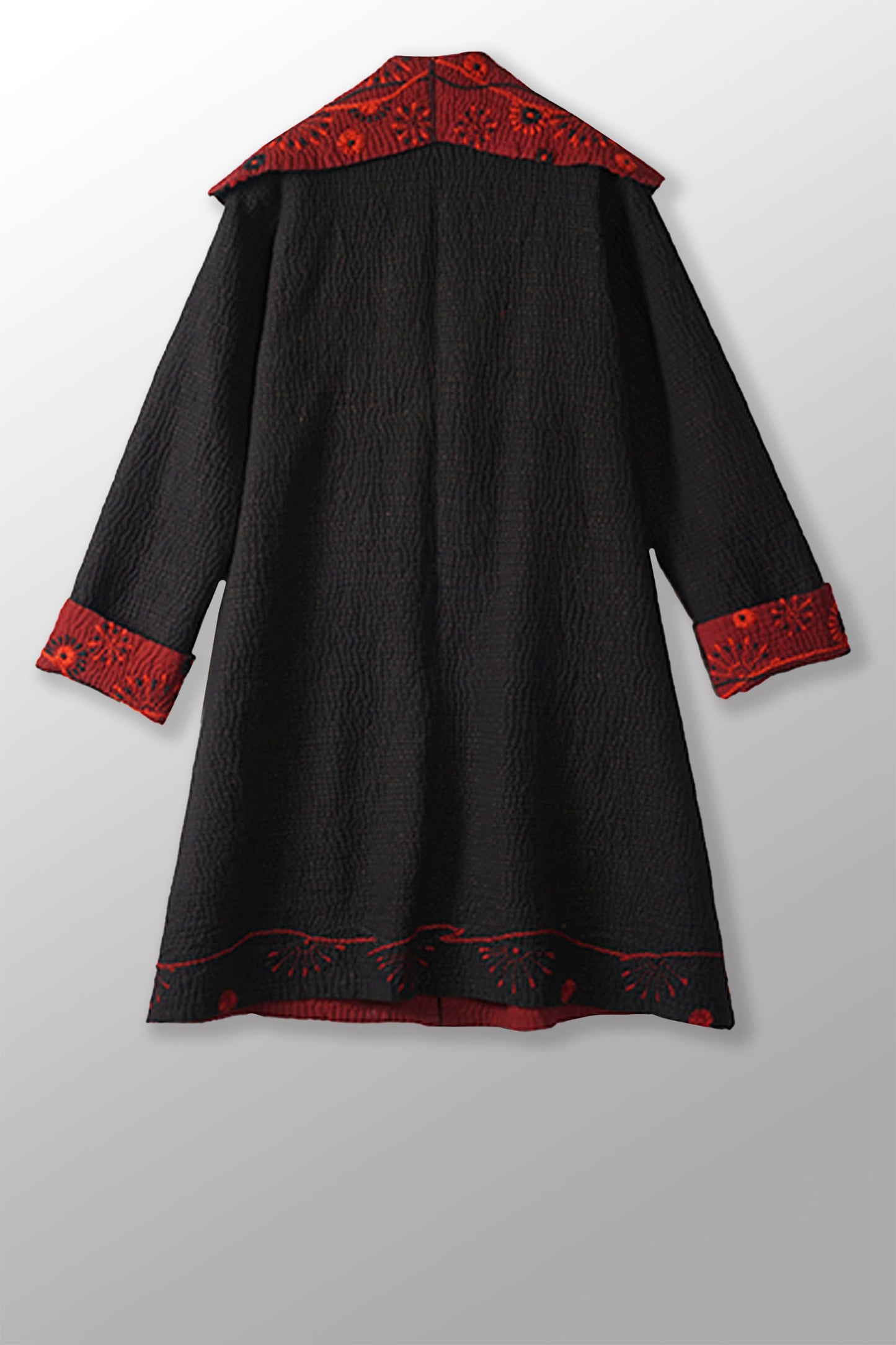 OMBRE SUN RALLI FIREWORKS KANTHA POCKET MEDIUM COAT - of4316-red -