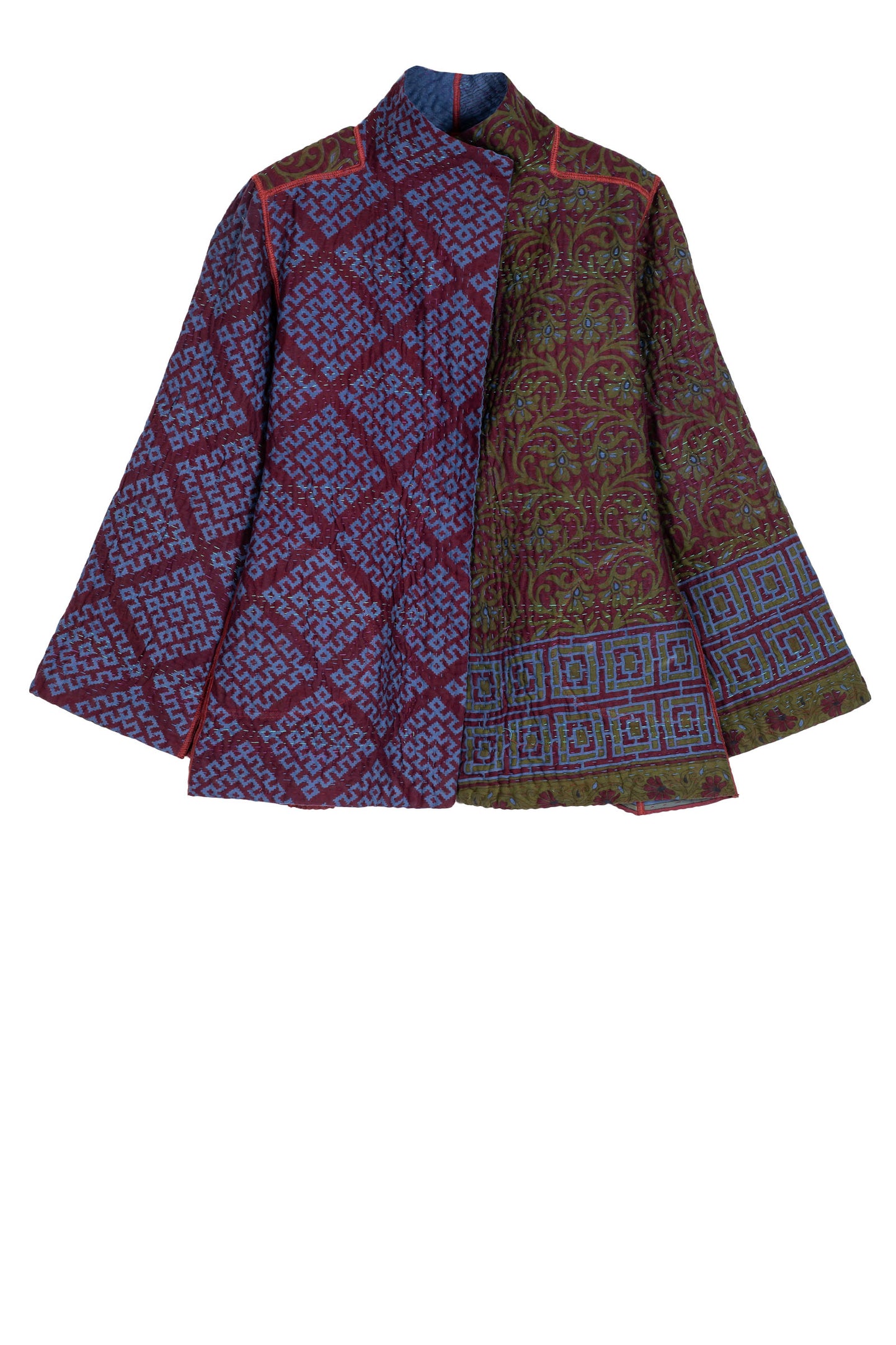 COTTON OVER DYE KANTHA SHORT JKT - ov4007-0024m -