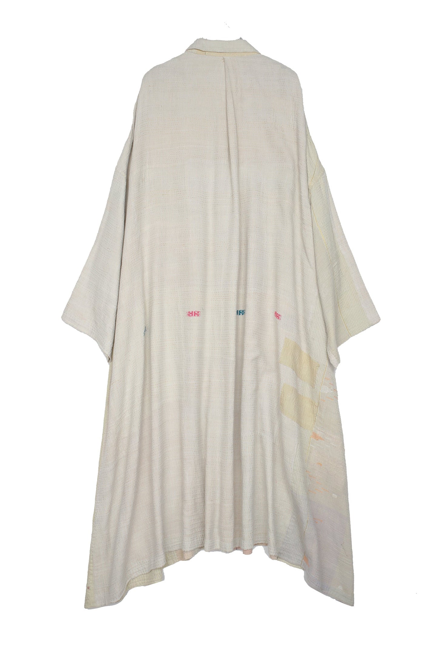 SOUTH WOVEN PATCH KANTHA OVERSIZE DRESS - pw2432-ivy -