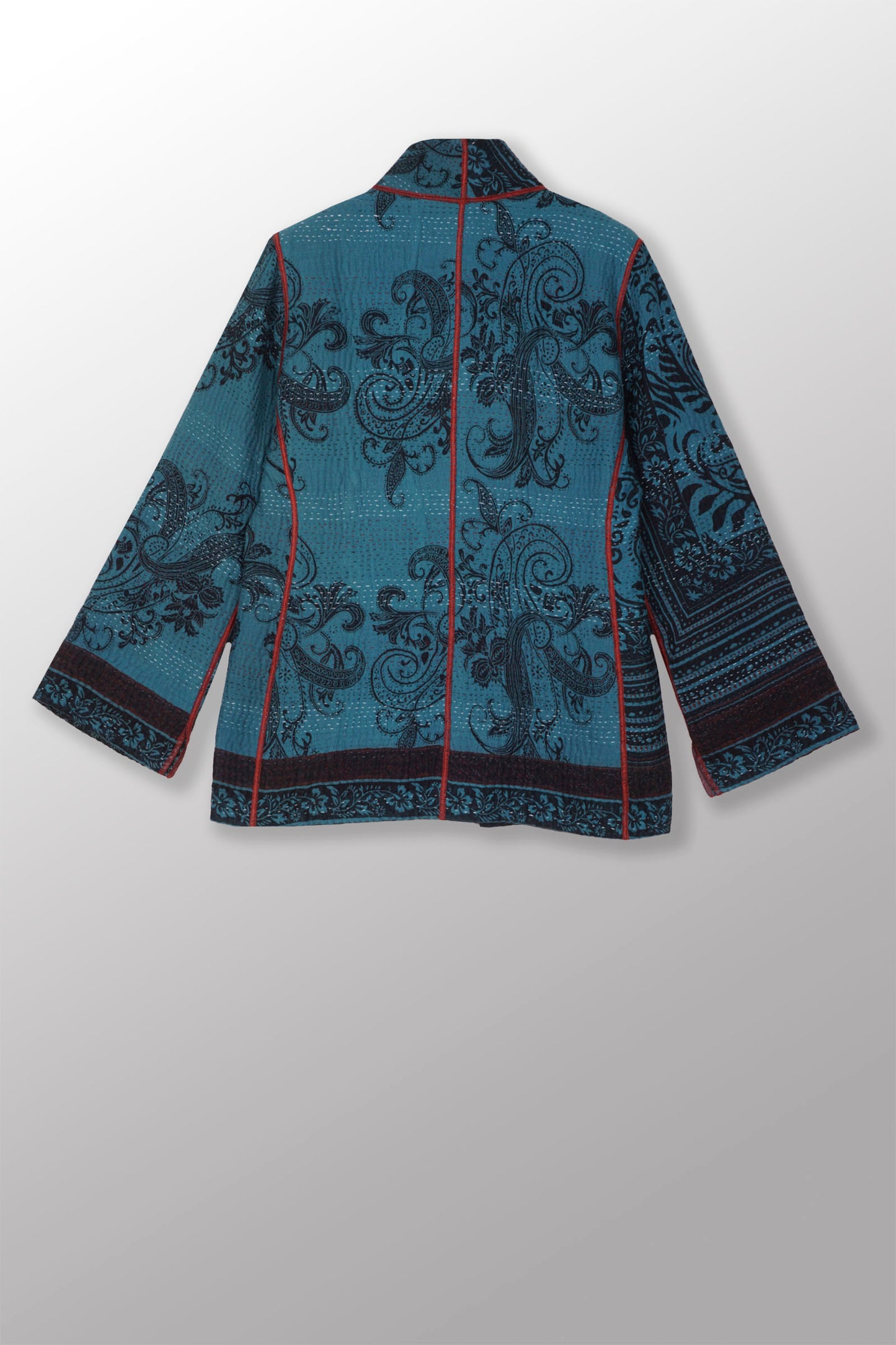 PAISLEY & PATCH KANTHA SHORT JKT - py4007-blu -