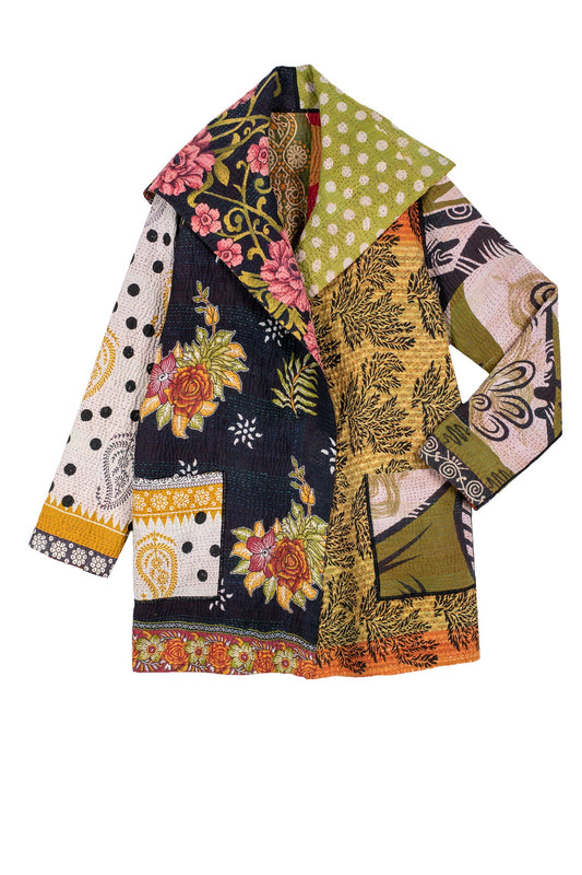 PUZZLE KANTHA POCKET JKT - pz4002-grn -