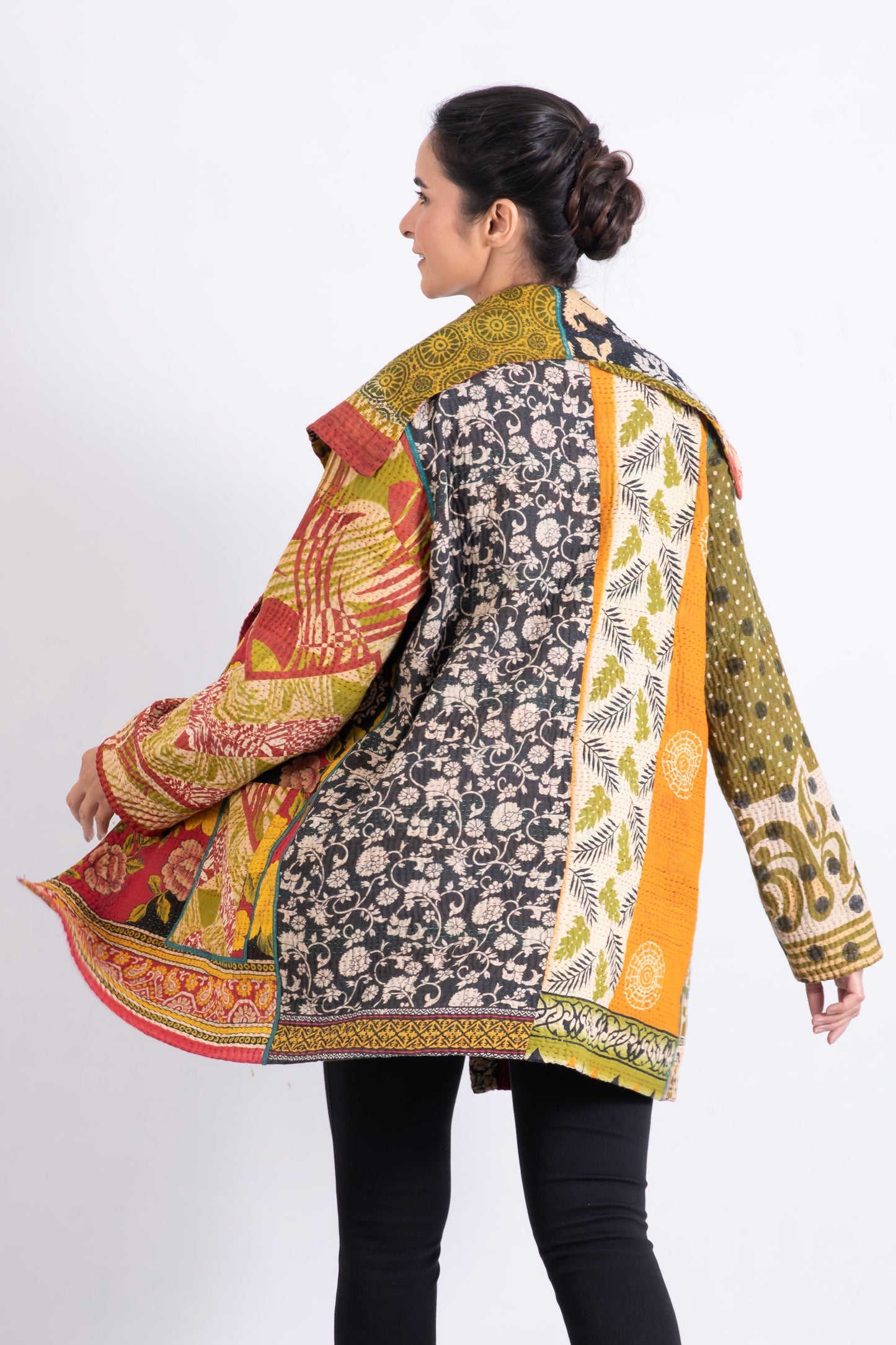 PUZZLE KANTHA POCKET JKT - pz4002-grn -