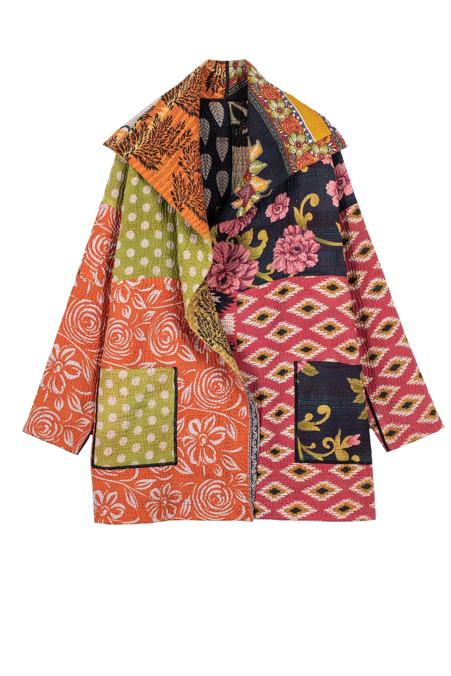 PUZZLE KANTHA POCKET JKT - pz4002-grn -