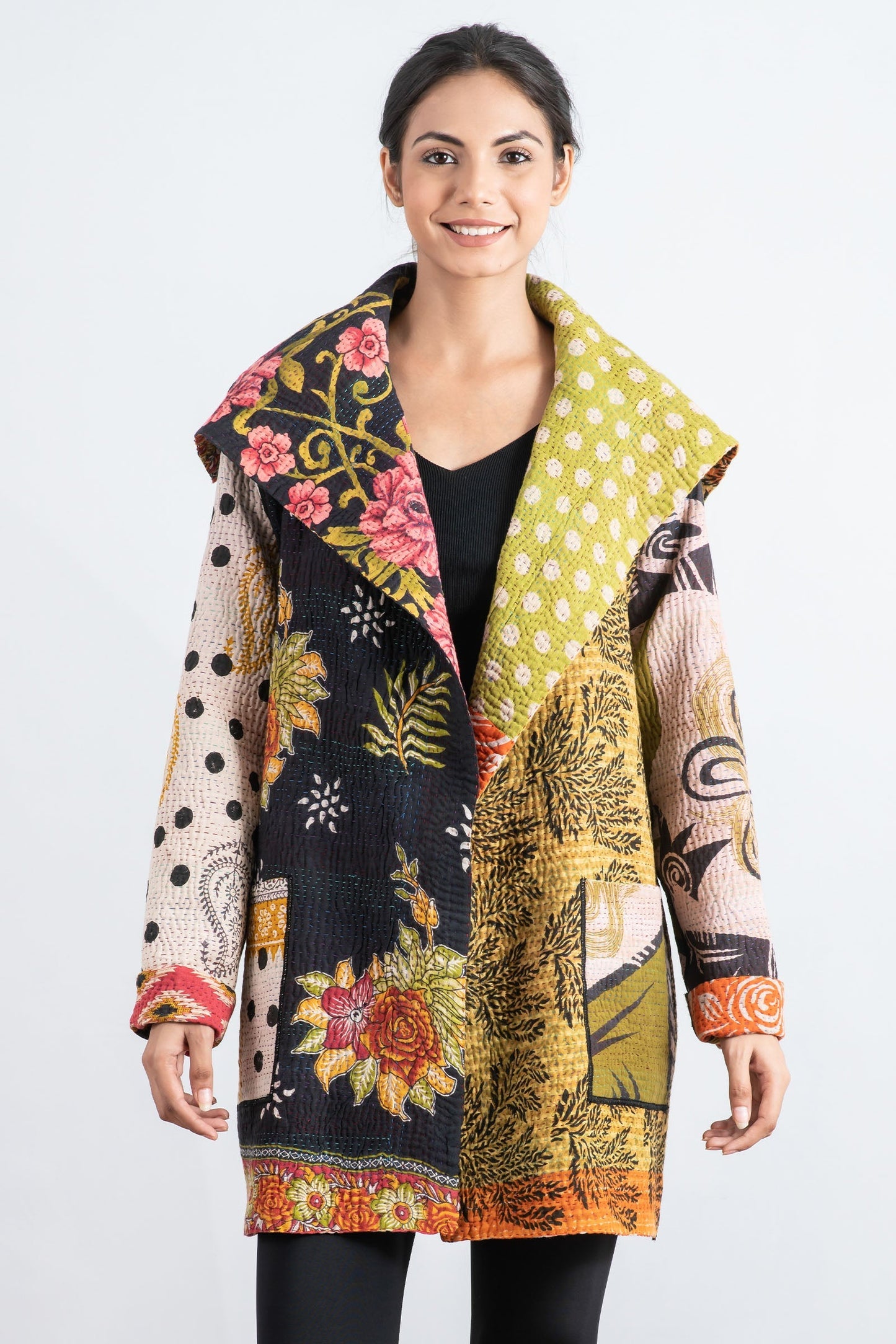 PUZZLE KANTHA POCKET JKT - pz4002-grn -