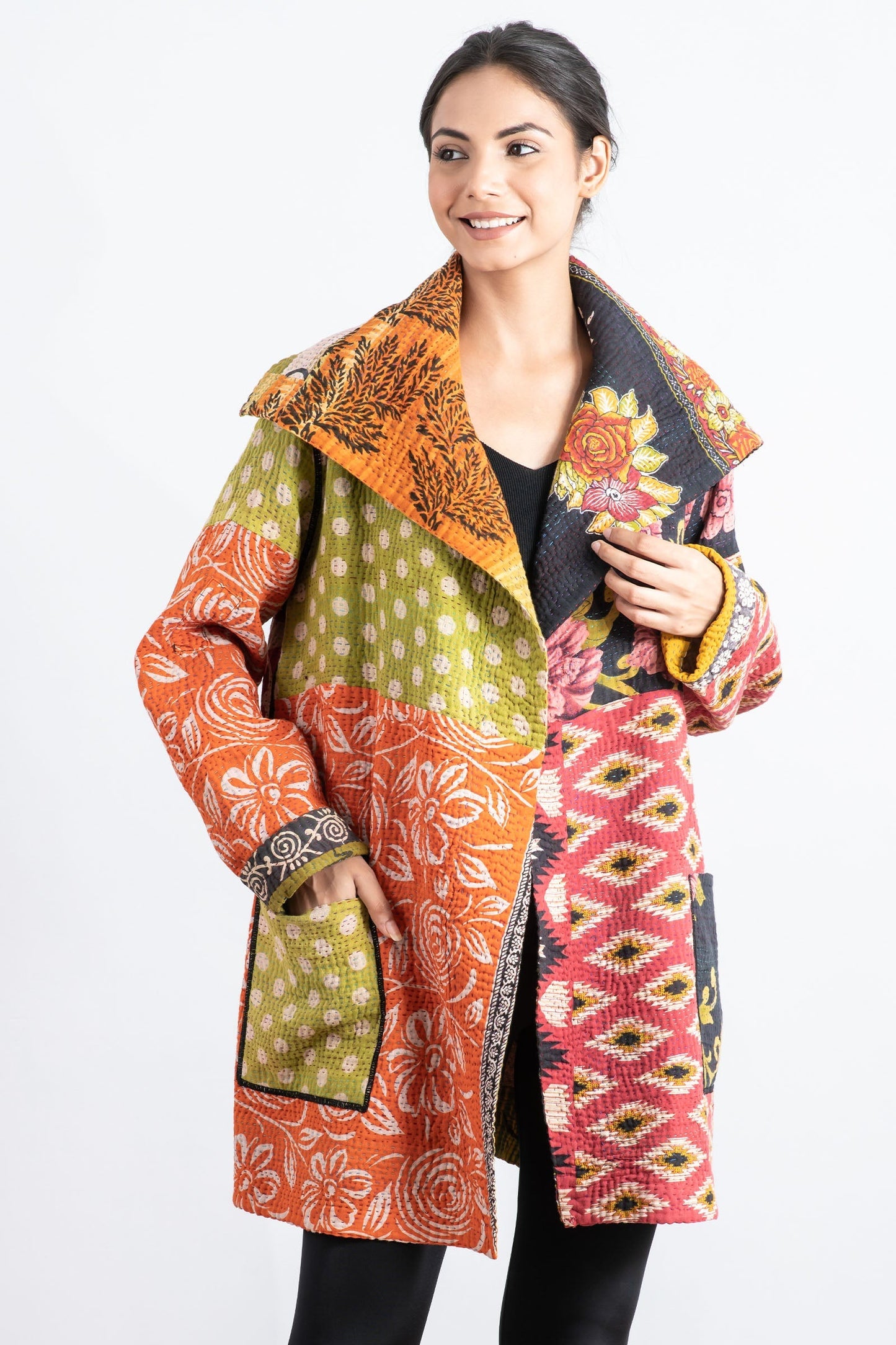 PUZZLE KANTHA POCKET JKT - pz4002-grn -