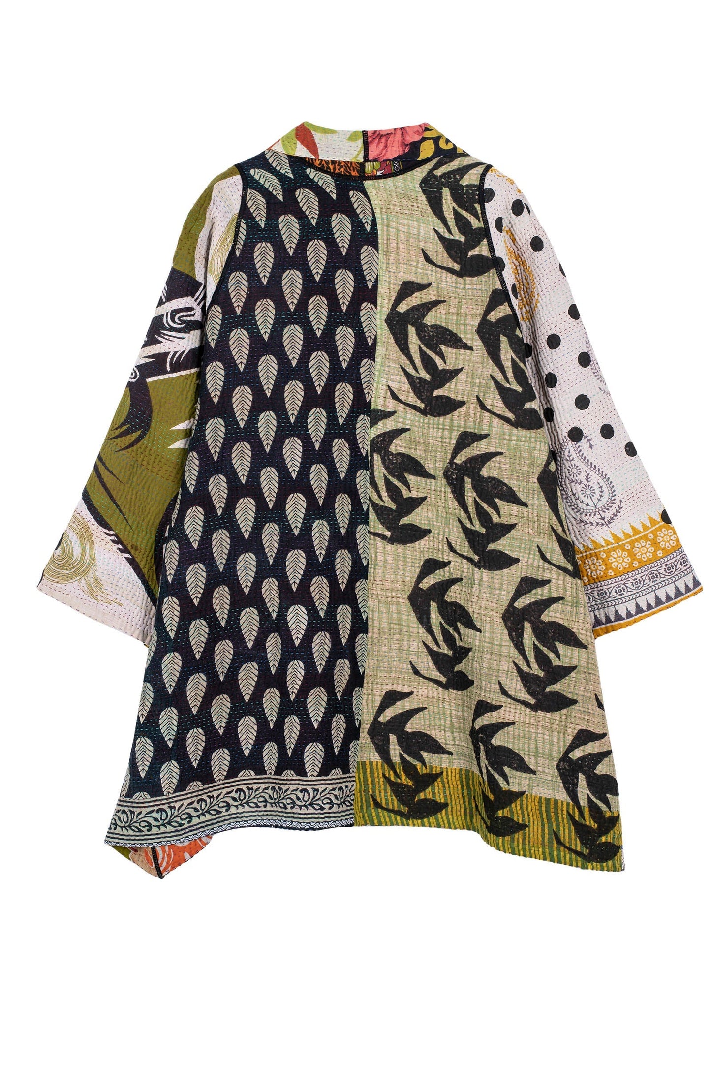 PUZZLE KANTHA A-LINE JKT - pz4003-grn -